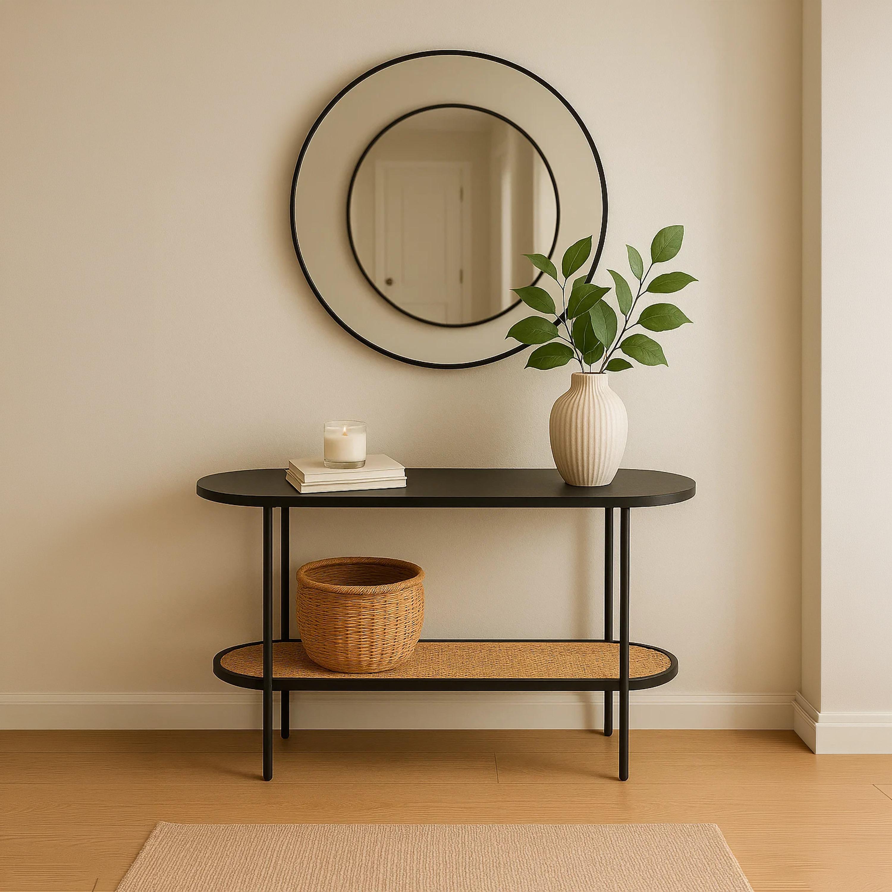 طاولة كونسول من الراتان من ماريا هومز-furniture-livingroom-consoletablesandmirrors-image-2