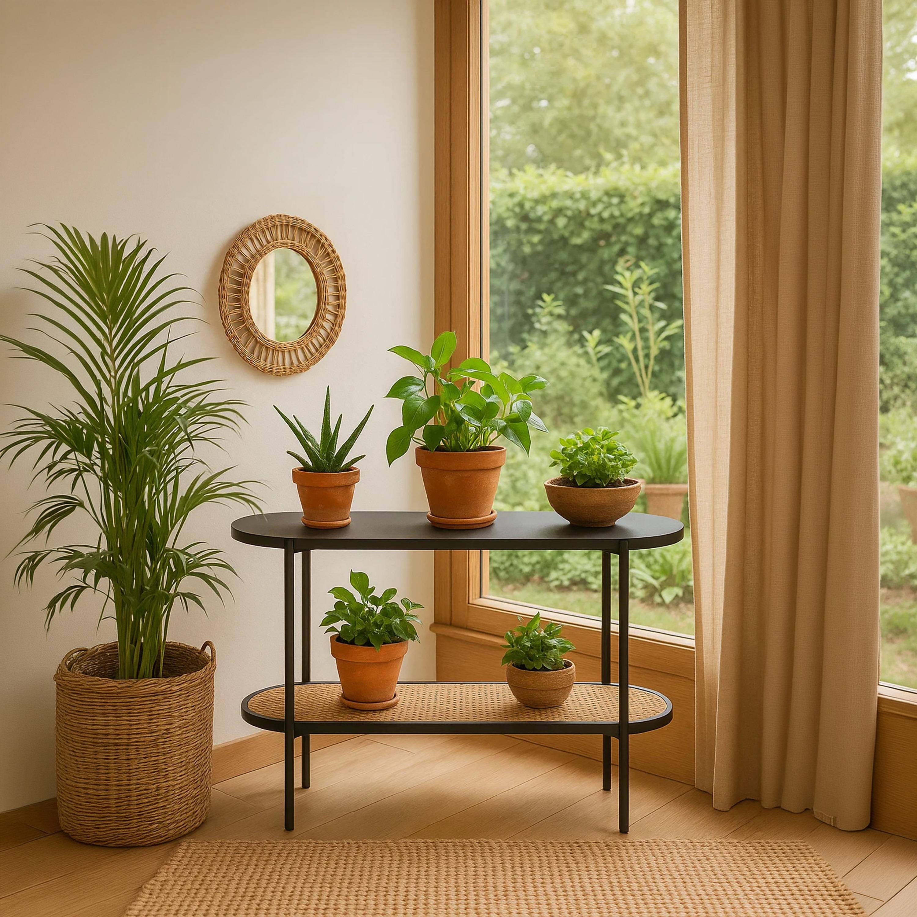 طاولة كونسول من الراتان من ماريا هومز-furniture-livingroom-consoletablesandmirrors-image-3