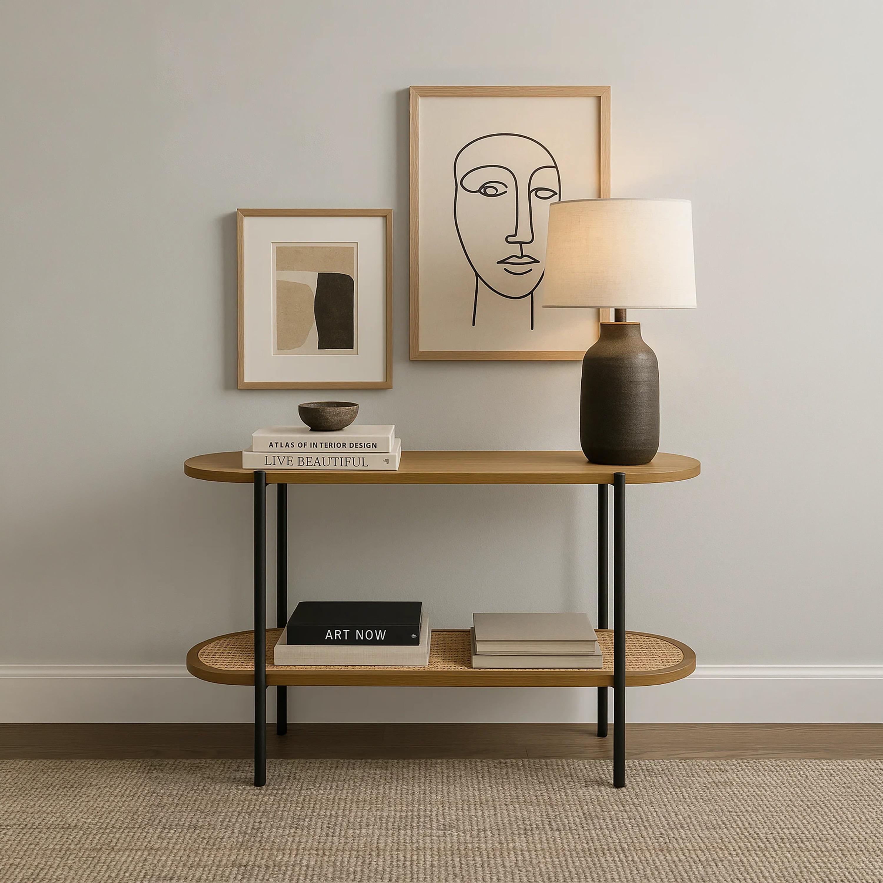 طاولة كونسول من الراتان من ماريا هومز-furniture-livingroom-consoletablesandmirrors-image-3