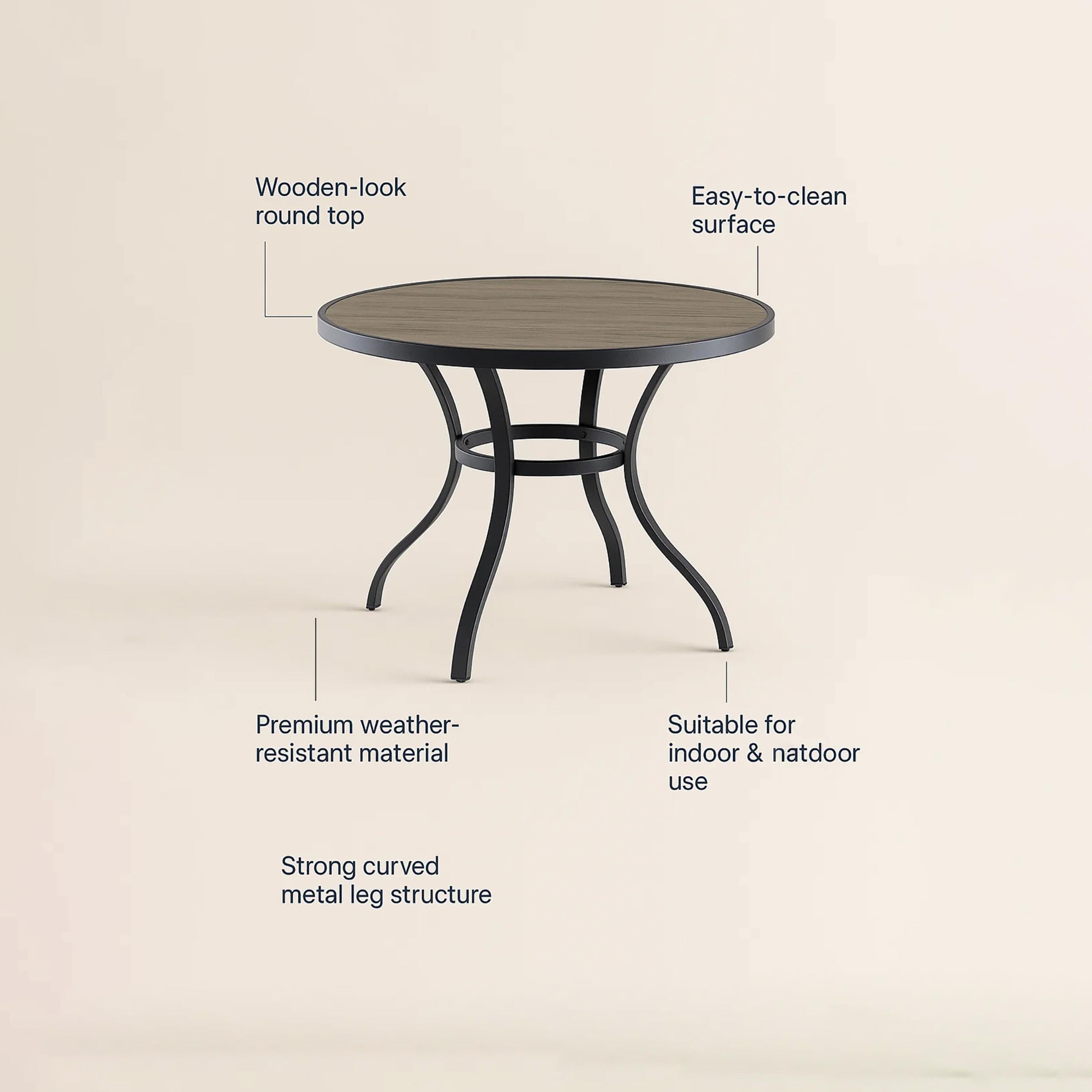 Maria Homes Wooden Outdoor Dining Table-furniture-outdoor-accessories-image-4