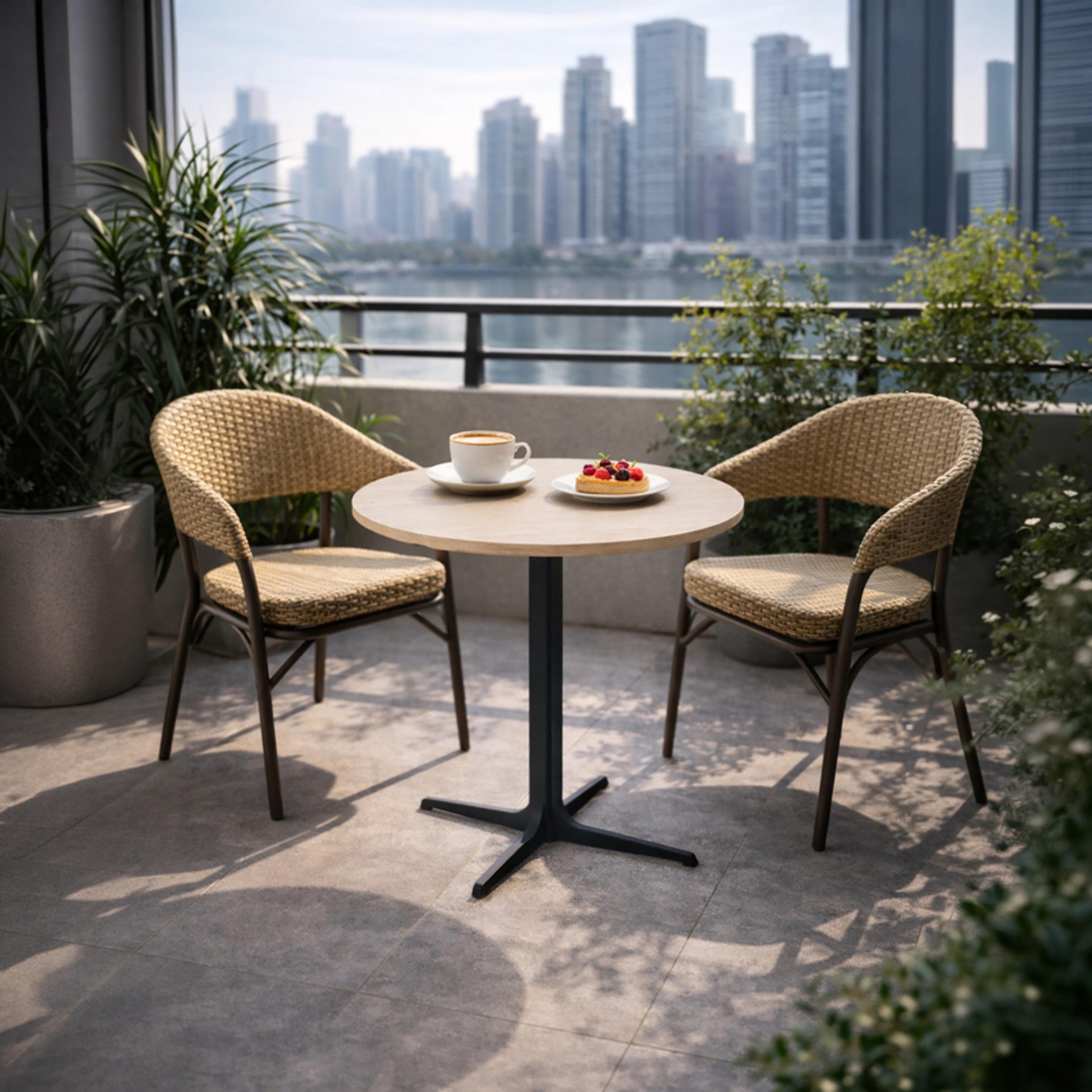طاولة قهوة خشبية من ماريا هومز 70×70×75 سم-furniture-livingroom-coffeetables-image-2