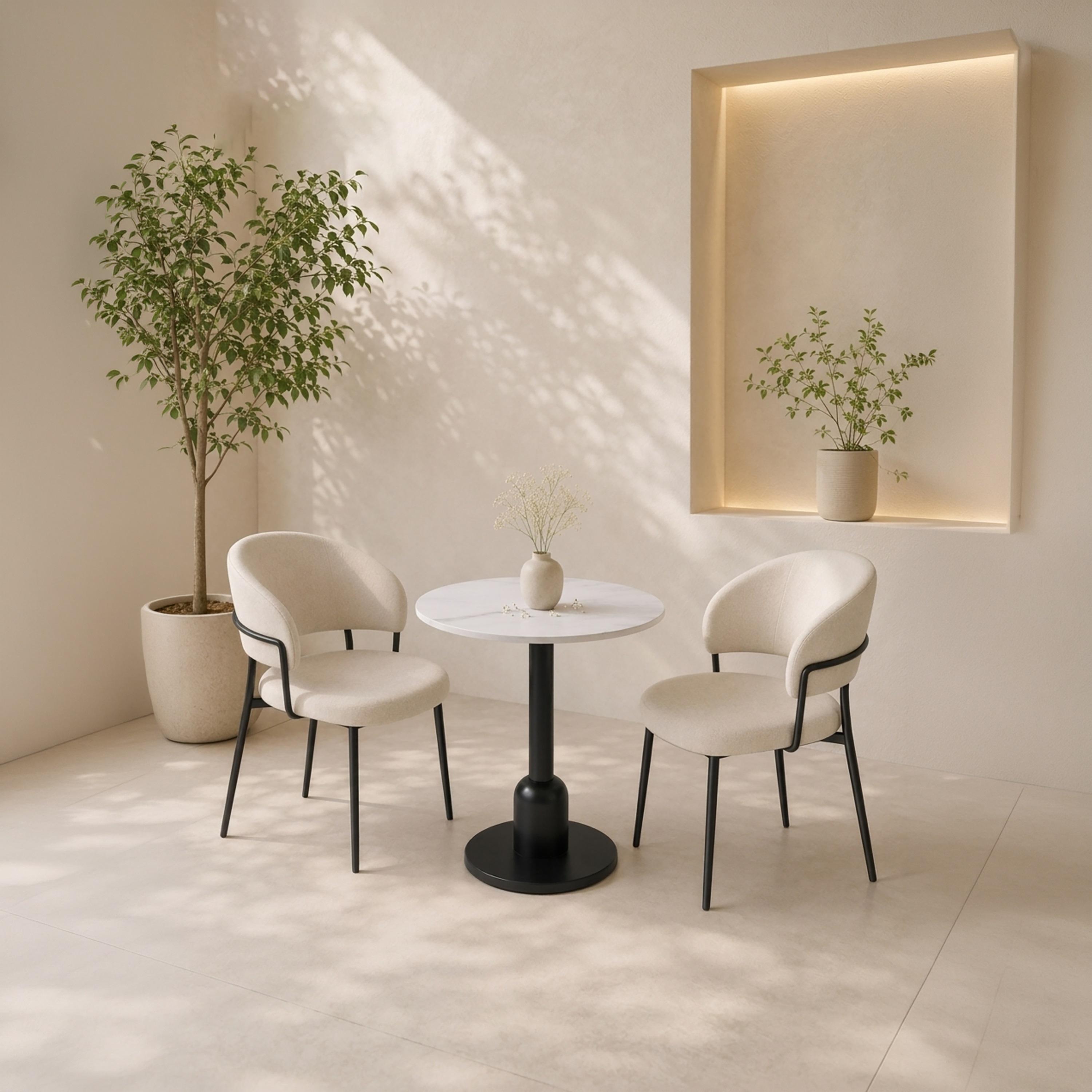 Maria Homes Wooden Pedestal Table-furniture-livingroom-sideandendtables-image-2
