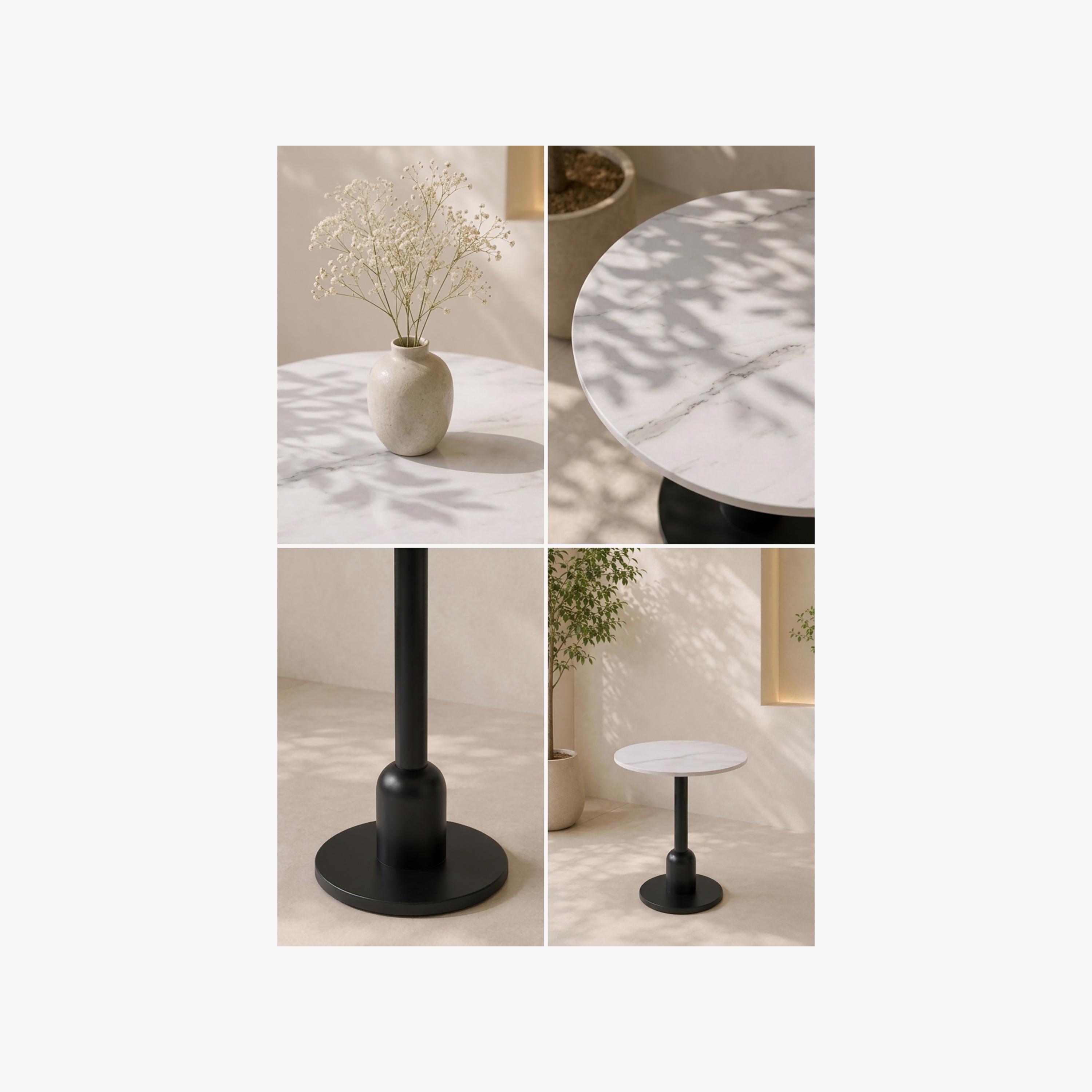 Maria Homes Wooden Pedestal Table-furniture-livingroom-sideandendtables-image-4