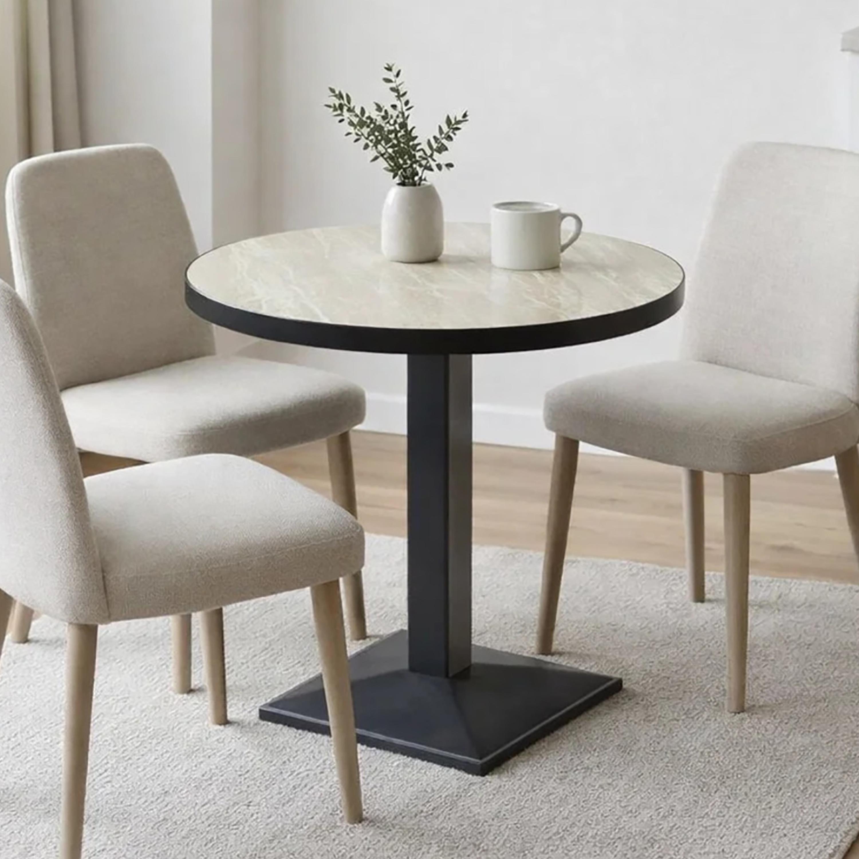 Maria Homes Metal Pedestal Dining Table-furniture-diningroom-barfurniture-image-2