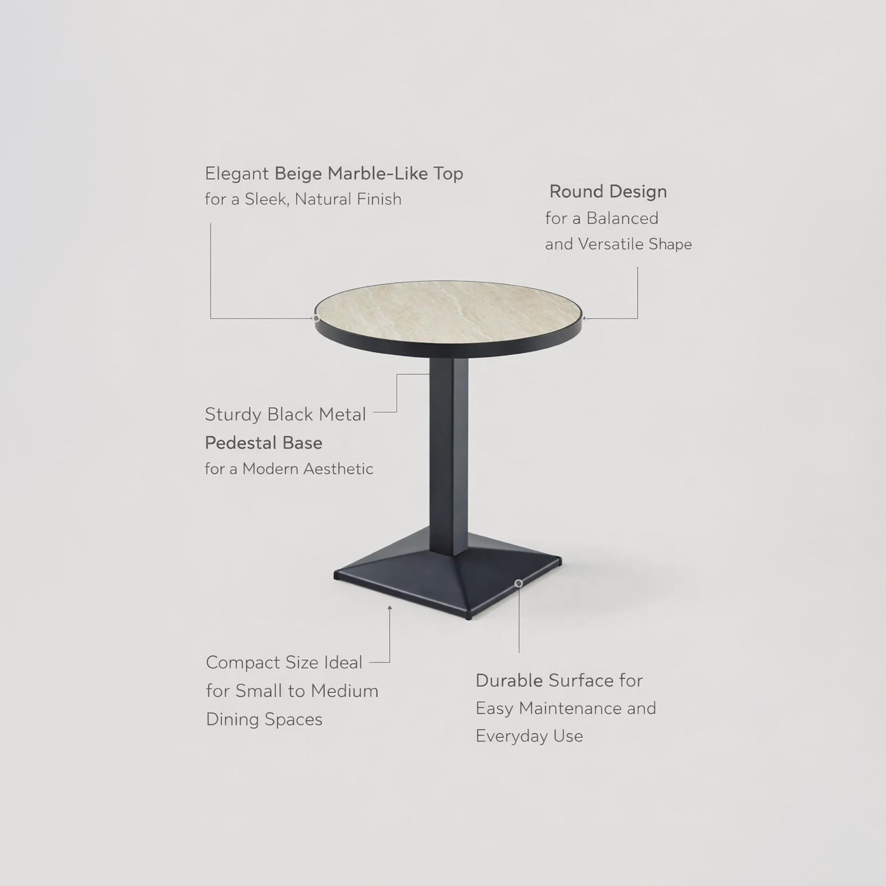 Maria Homes Metal Pedestal Dining Table-furniture-diningroom-barfurniture-image-5