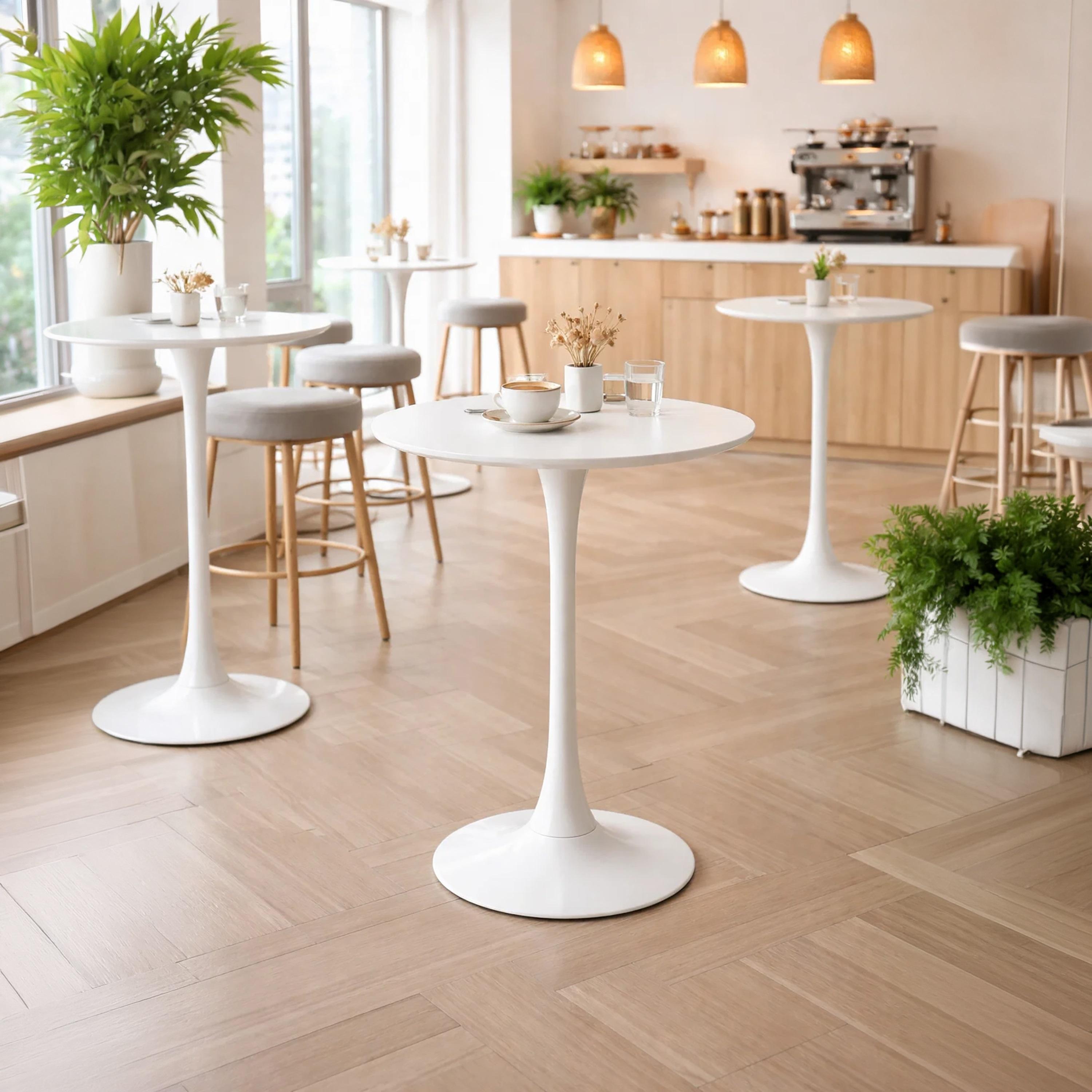 Maria Homes Wooden Pedestal Bar Table-furniture-livingroom-sideandendtables-image-2