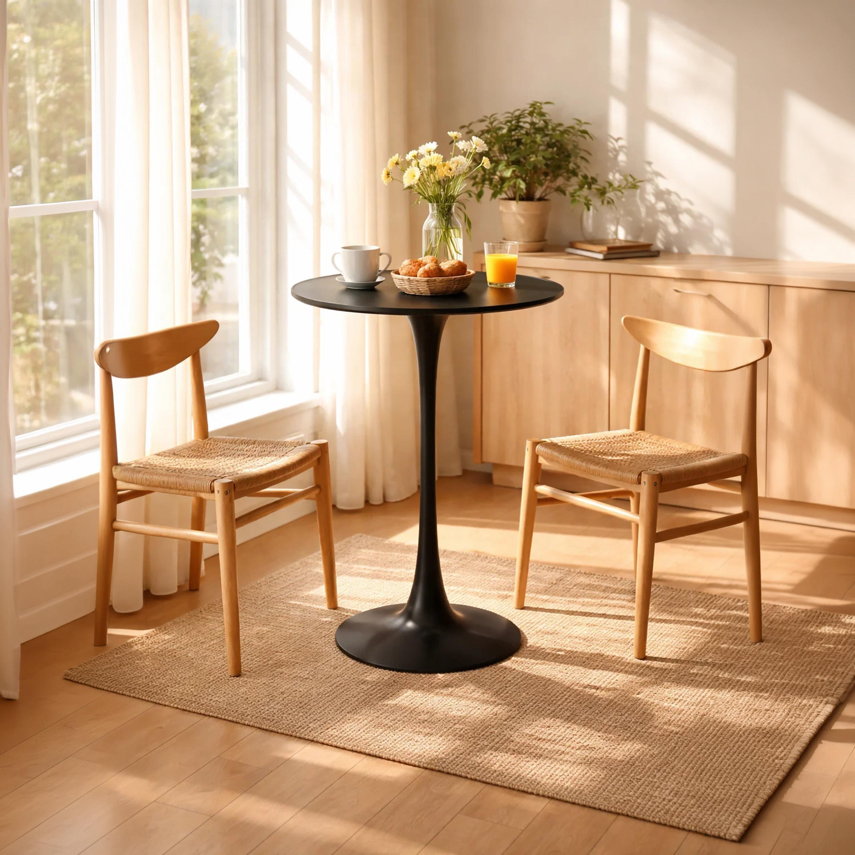 Maria Homes Wooden Pedestal Bar Table-furniture-livingroom-sideandendtables-image-3