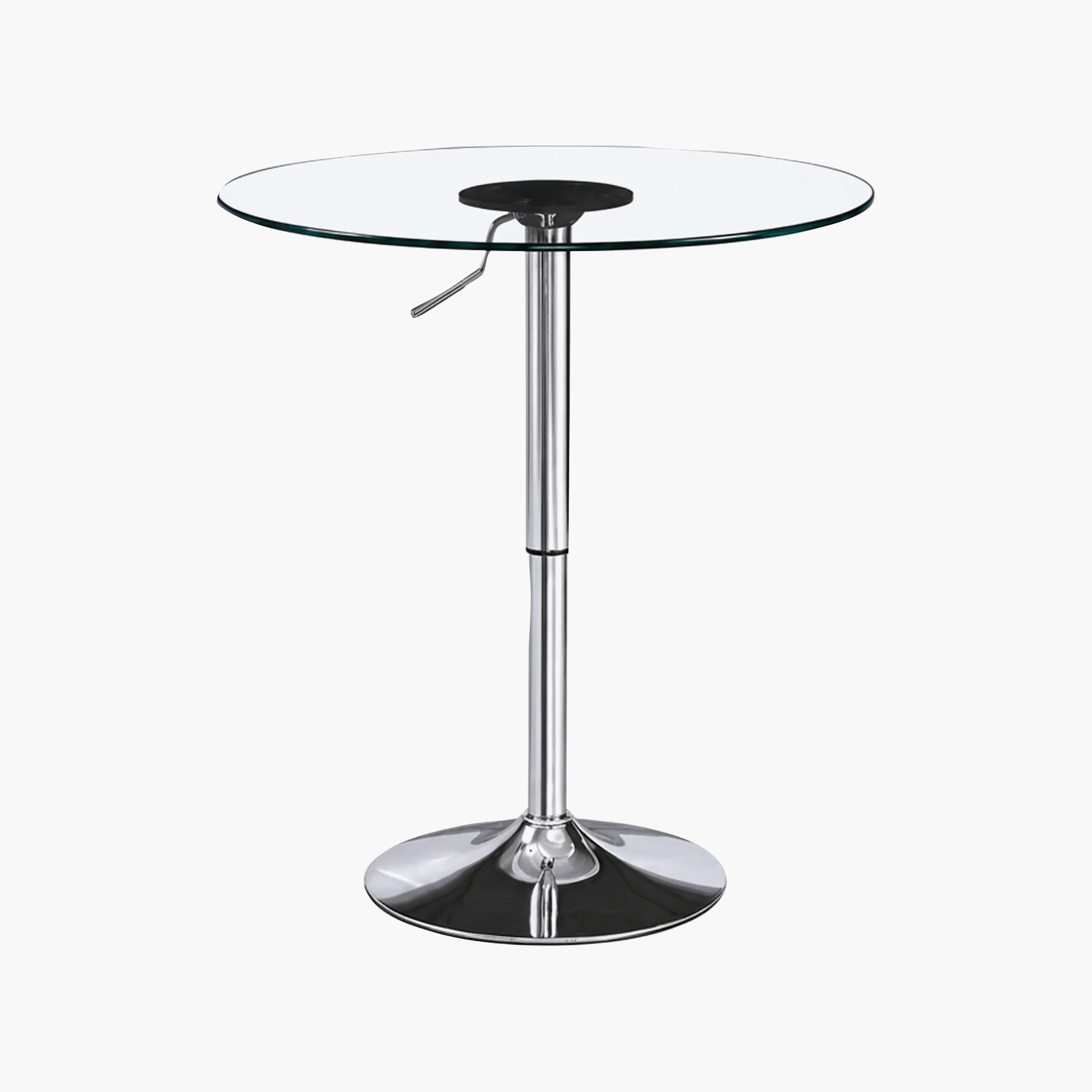 Maria Homes Glass Pedestal Bar Table-furniture-diningroom-barfurniture-image-1