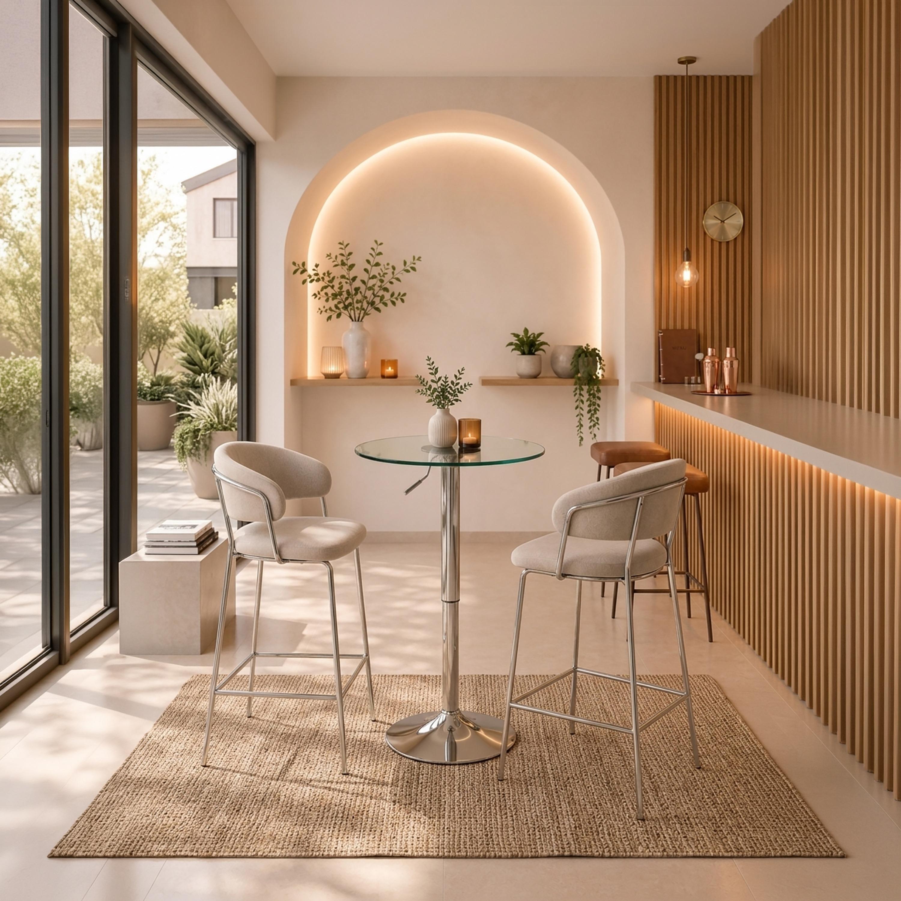 Maria Homes Glass Pedestal Bar Table-furniture-diningroom-barfurniture-image-3