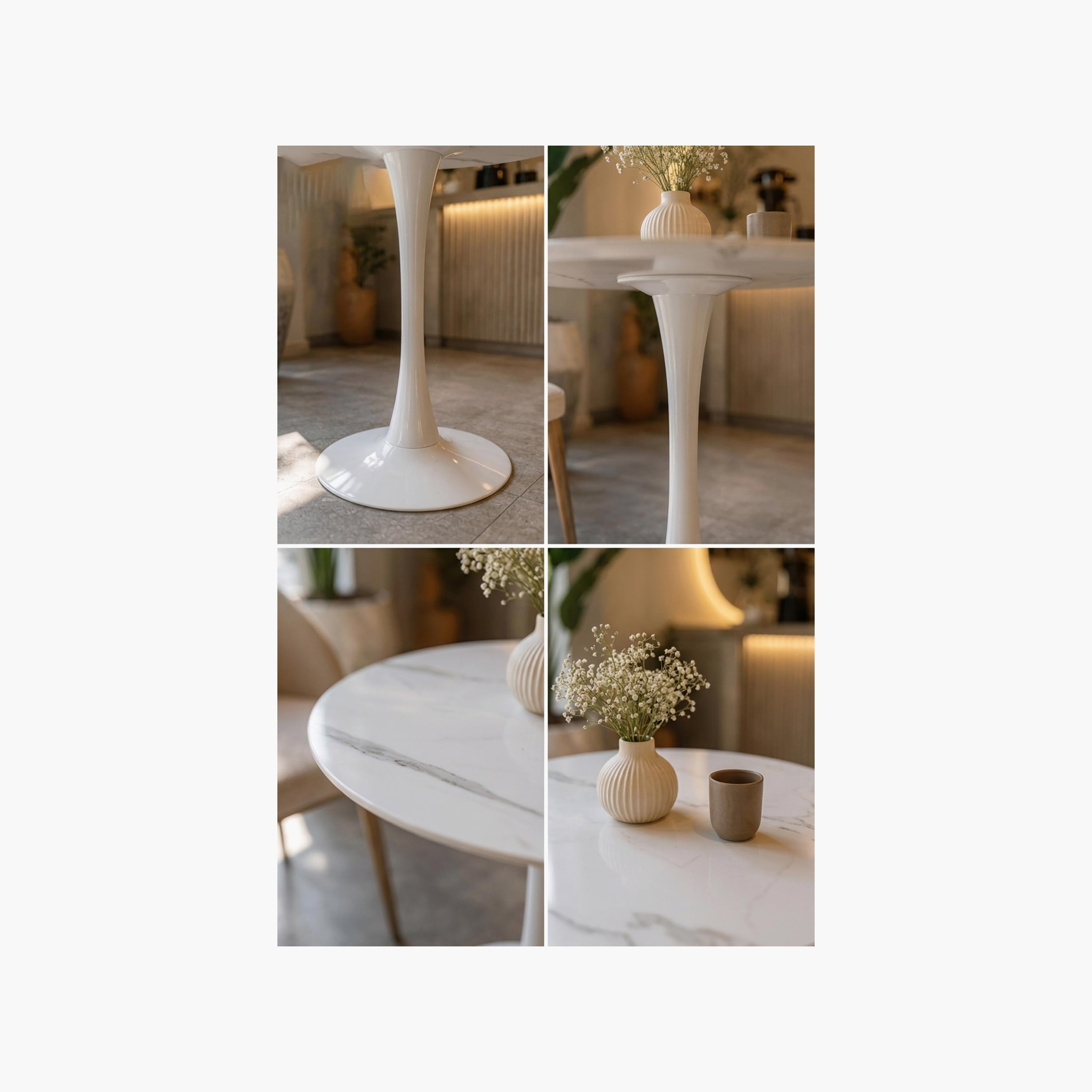 Maria Homes Marble Pedestal Dining Table-furniture-diningroom-barfurniture-image-3