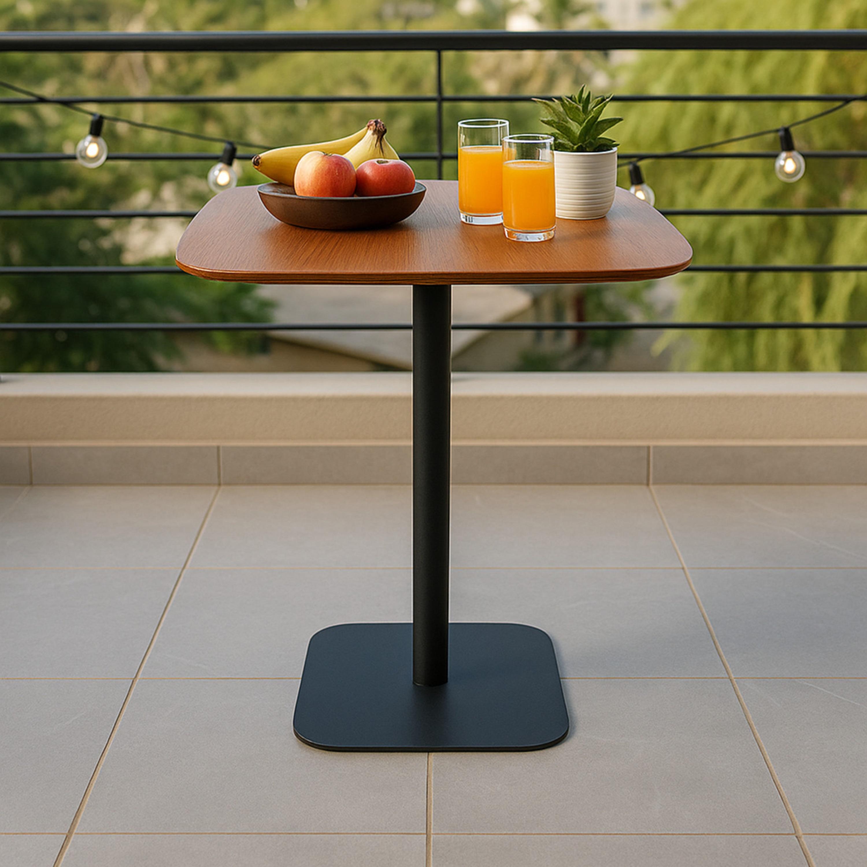 Maria Homes Wooden Pedestal Table 60×60×75 cm-furniture-livingroom-sideandendtables-image-1