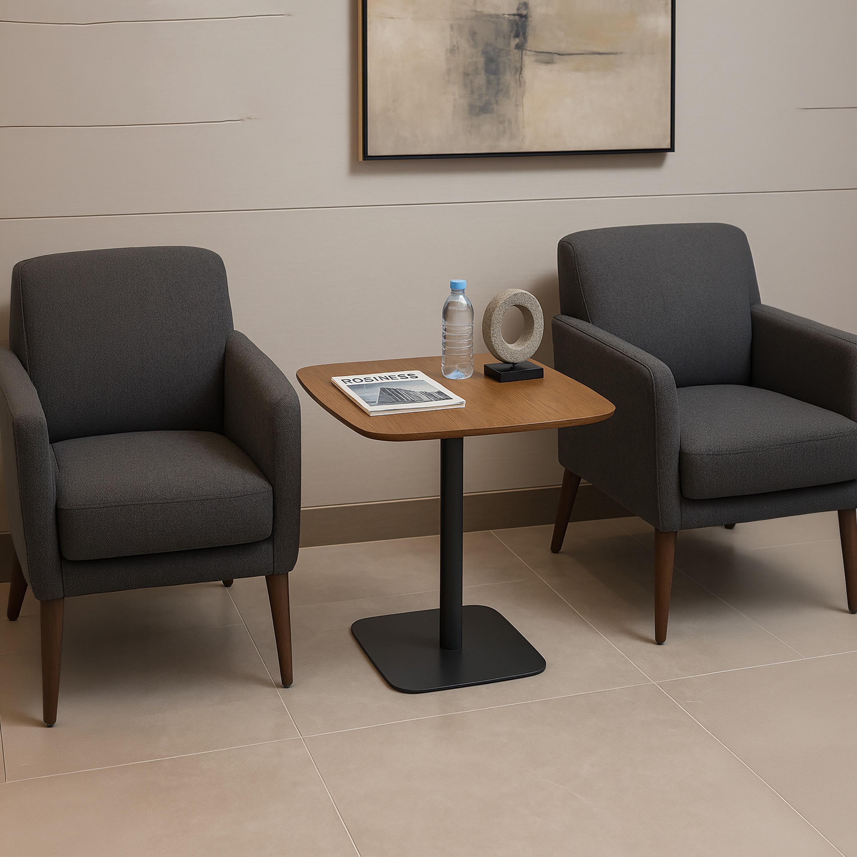 Maria Homes Wooden Pedestal Table 60×60×75 cm-furniture-livingroom-sideandendtables-image-2