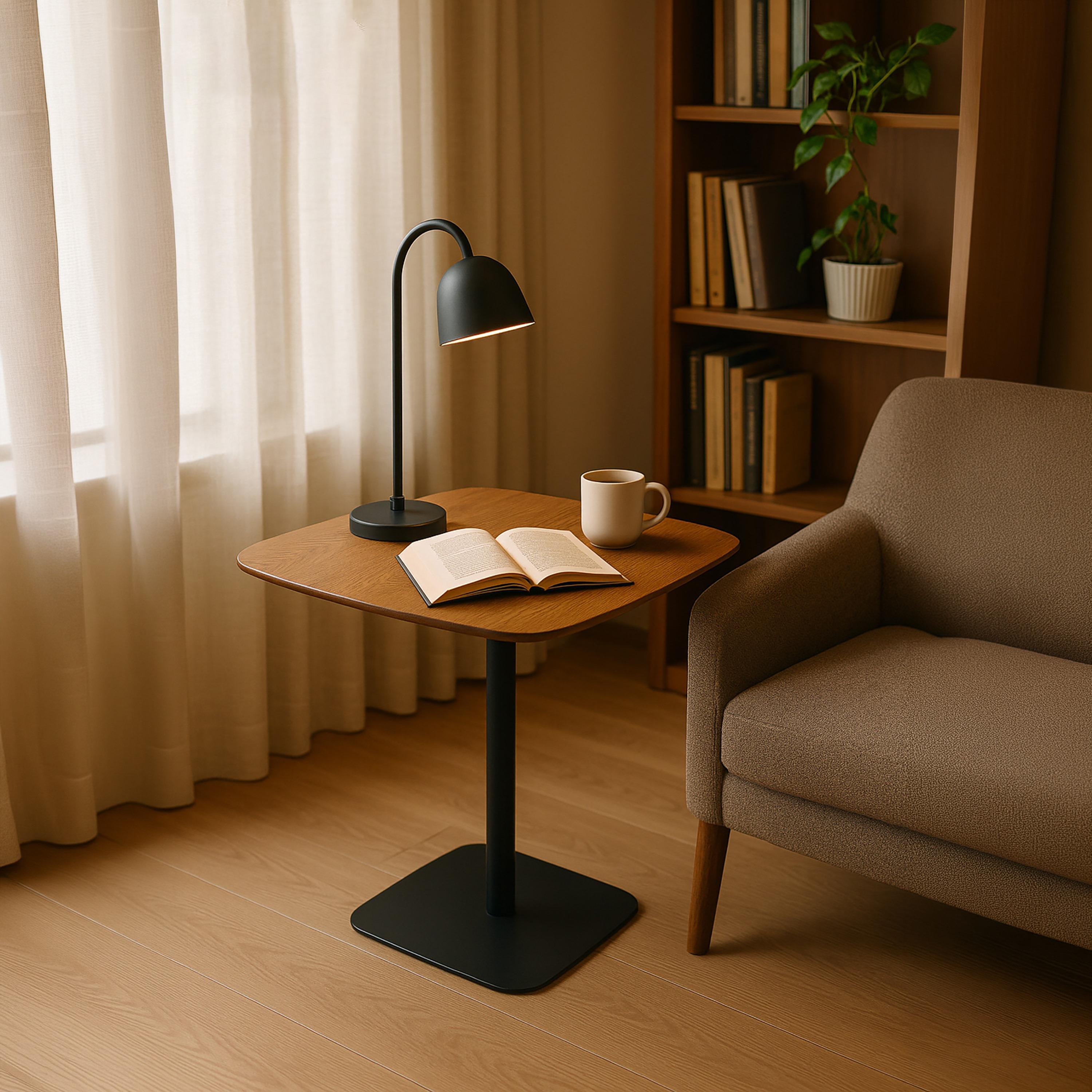 Maria Homes Wooden Pedestal Table 60×60×75 cm-furniture-livingroom-sideandendtables-image-3