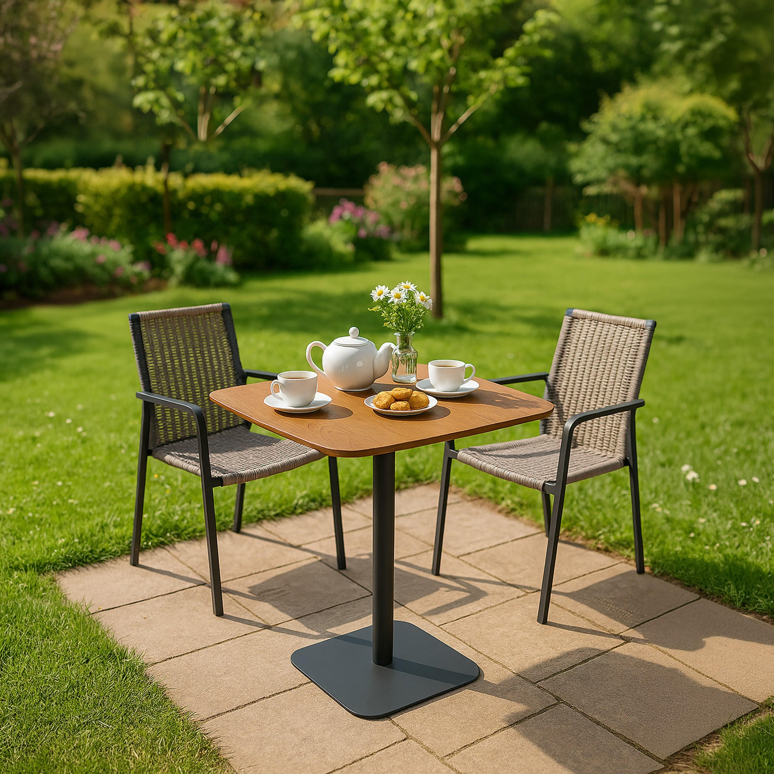 Maria Homes Wooden Pedestal Table 60×60×75 cm-furniture-livingroom-sideandendtables-image-5