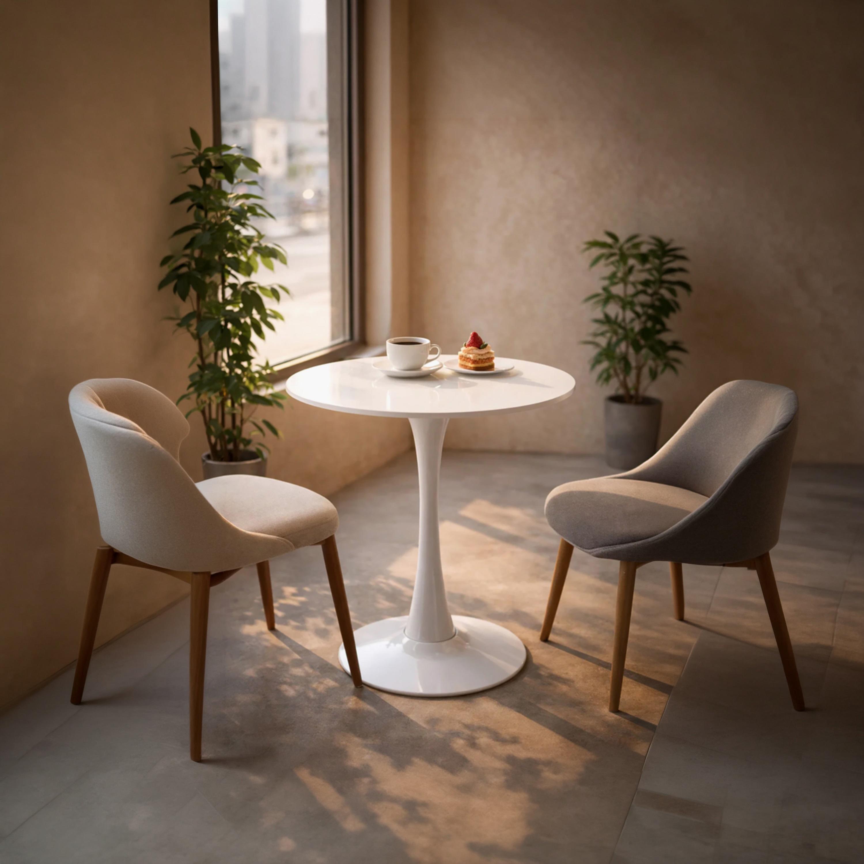 Maria Homes Wooden Pedestal Dining Table-furniture-diningroom-barfurniture-image-2