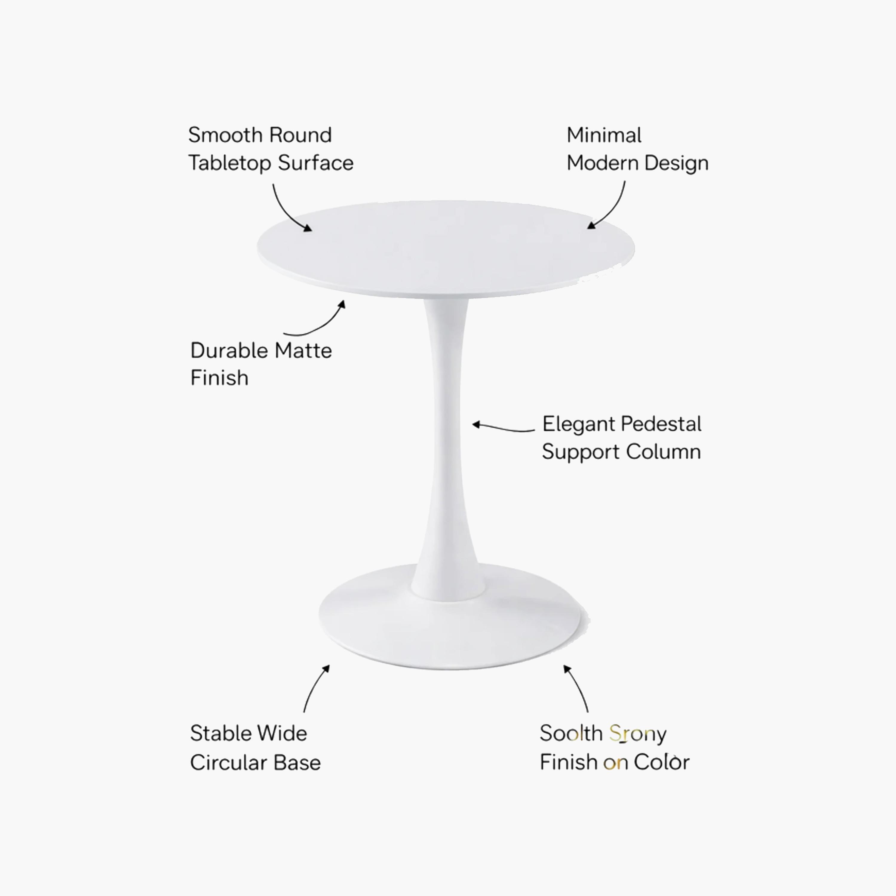Maria Homes Wooden Pedestal Dining Table-furniture-diningroom-barfurniture-image-4