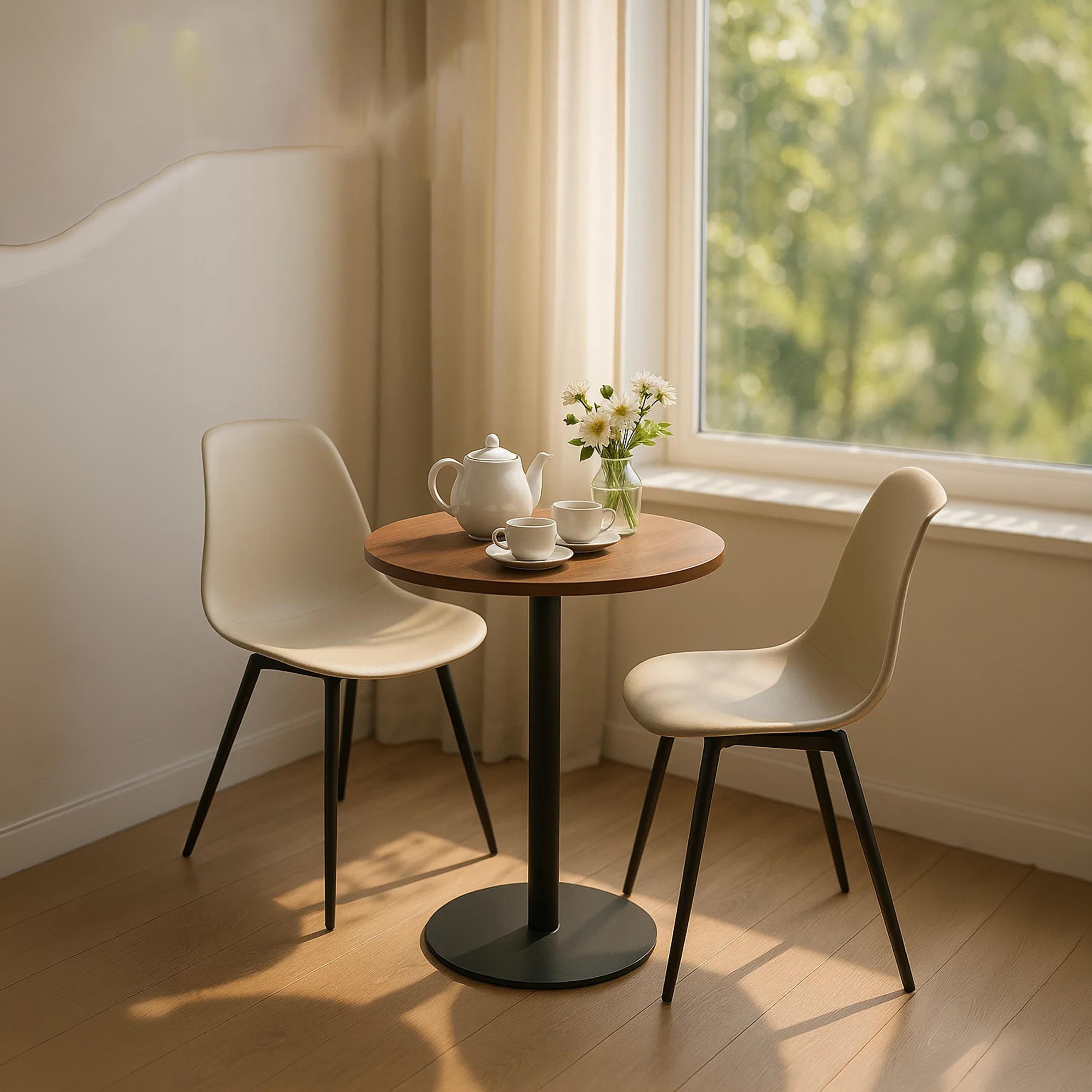 Maria Homes Wooden Pedestal Table-furniture-livingroom-sideandendtables-image-3