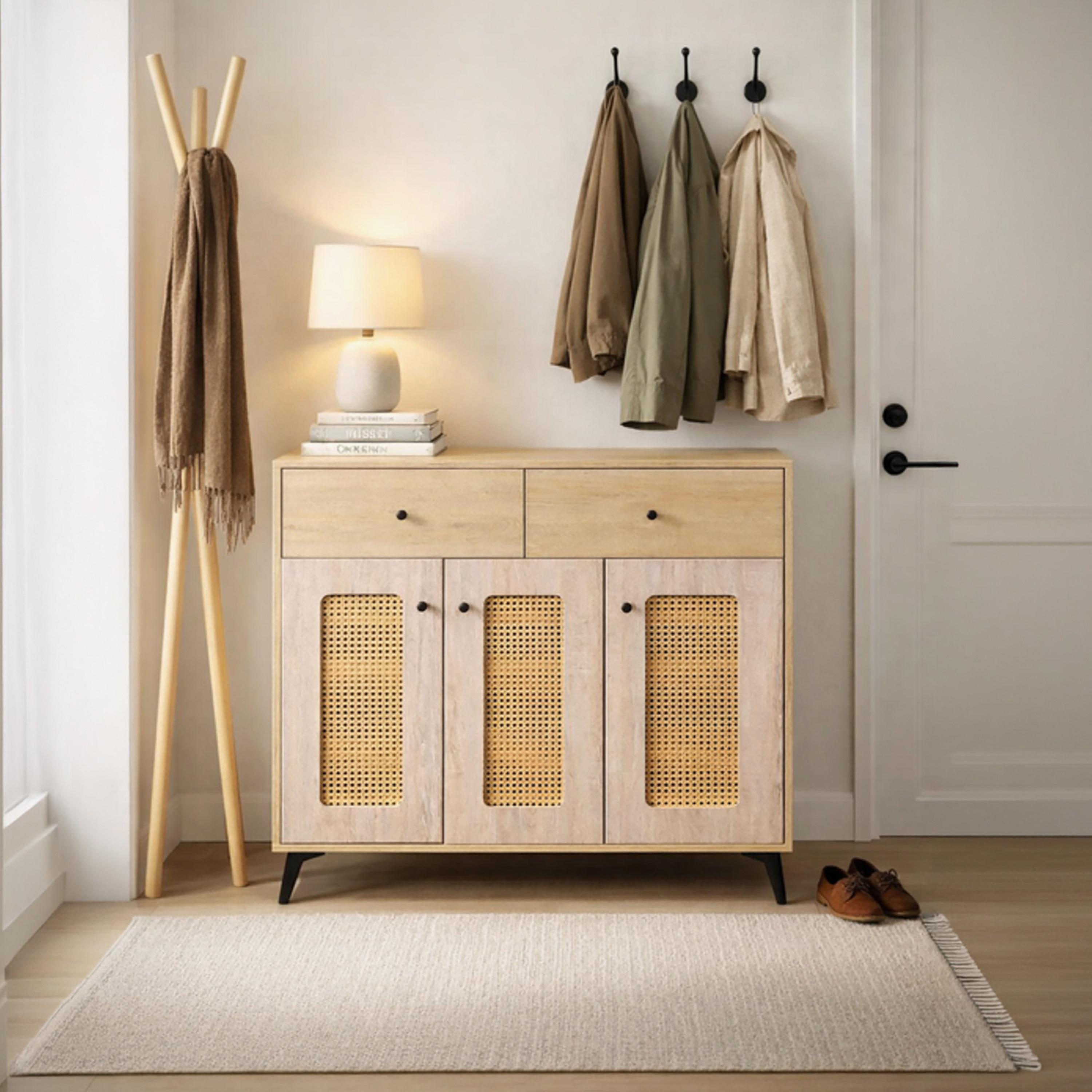 Maria Homes Rattan Storage Cabinet-furniture-livingroom-storageanddisplaycabinets-image-1