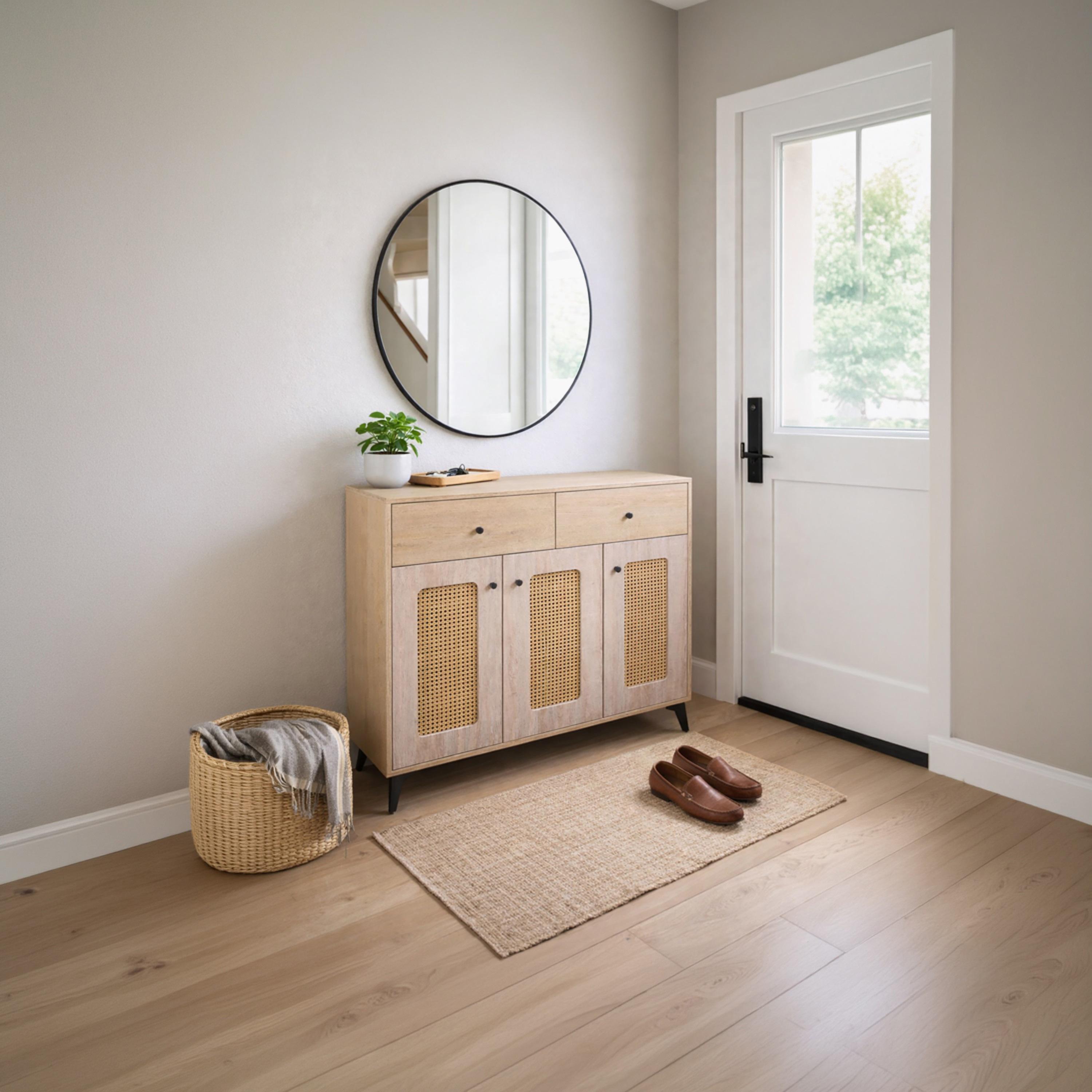 Maria Homes Rattan Storage Cabinet-furniture-livingroom-storageanddisplaycabinets-image-2