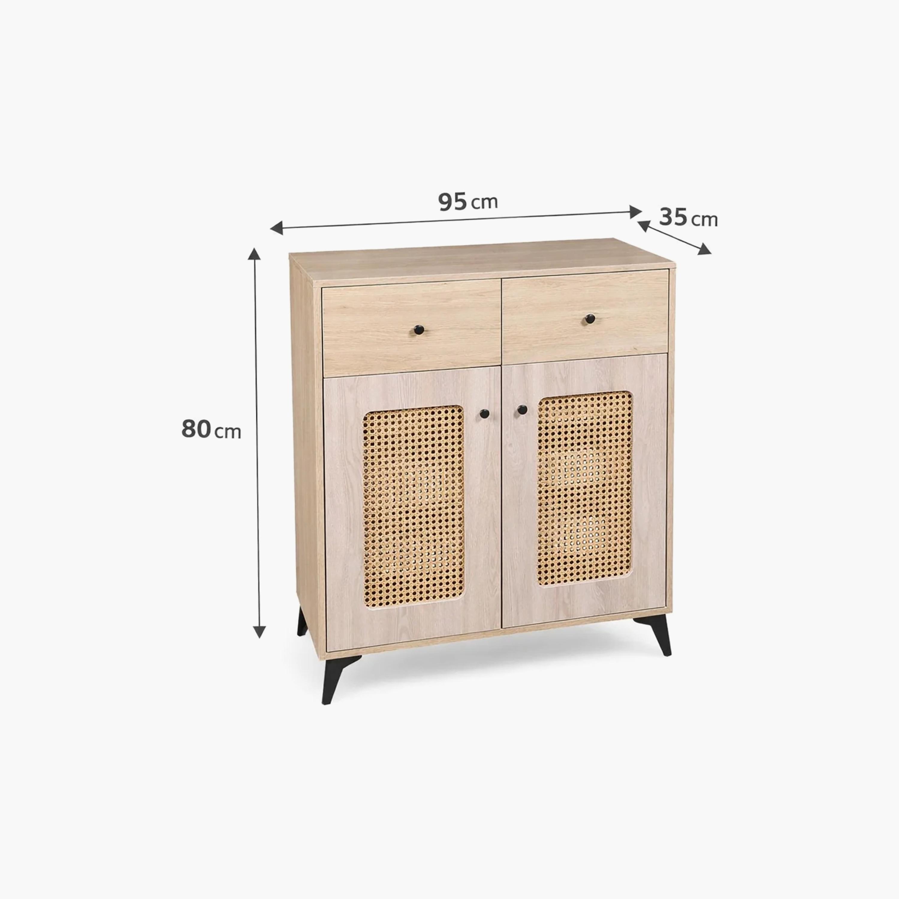 خزانة أحذية خيزران بدرجين من ماريا هومز-furniture-livingroom-shoeracks-image-5