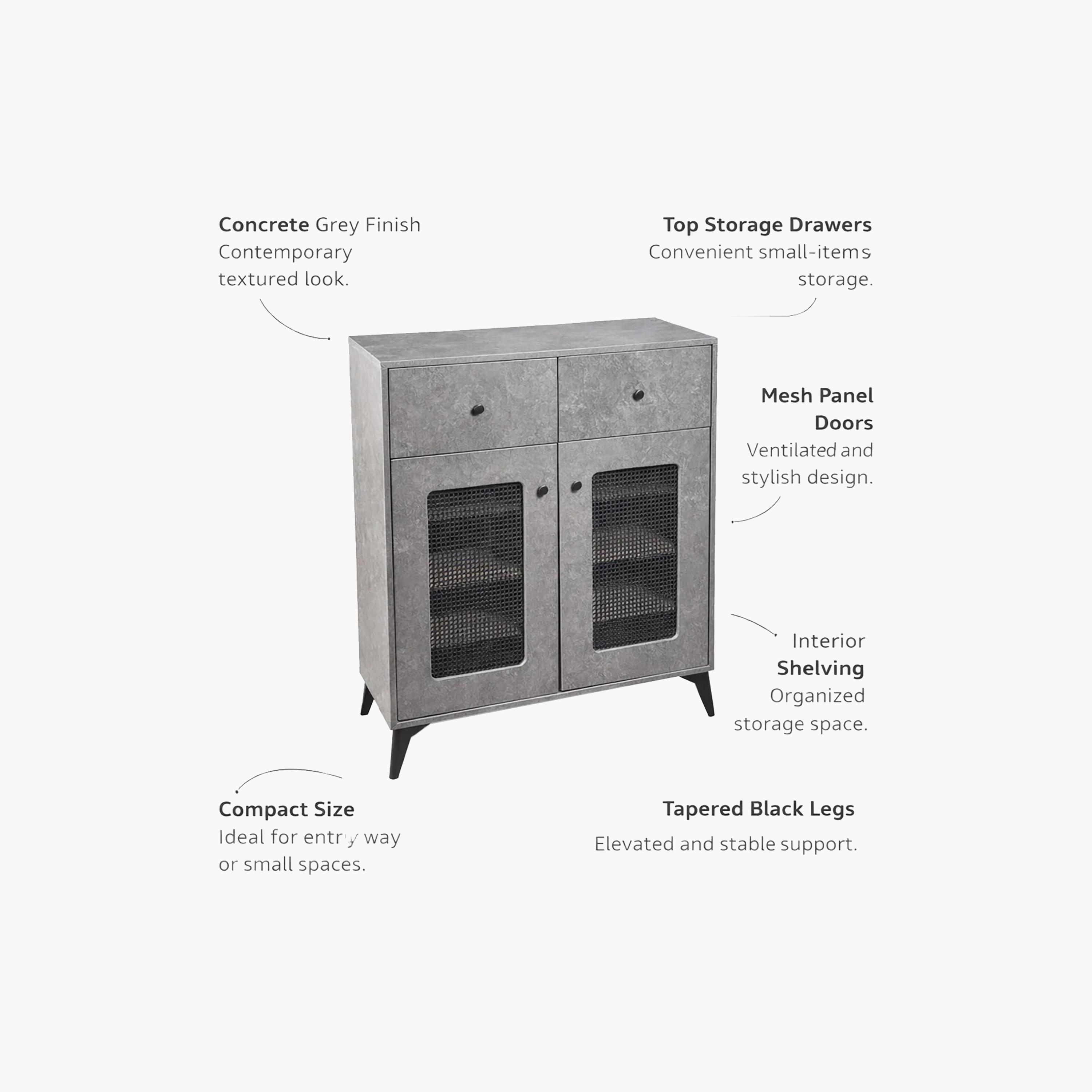 خزانة أحذية خشبية بدرجين من ماريا هومز-furniture-livingroom-shoeracks-image-4