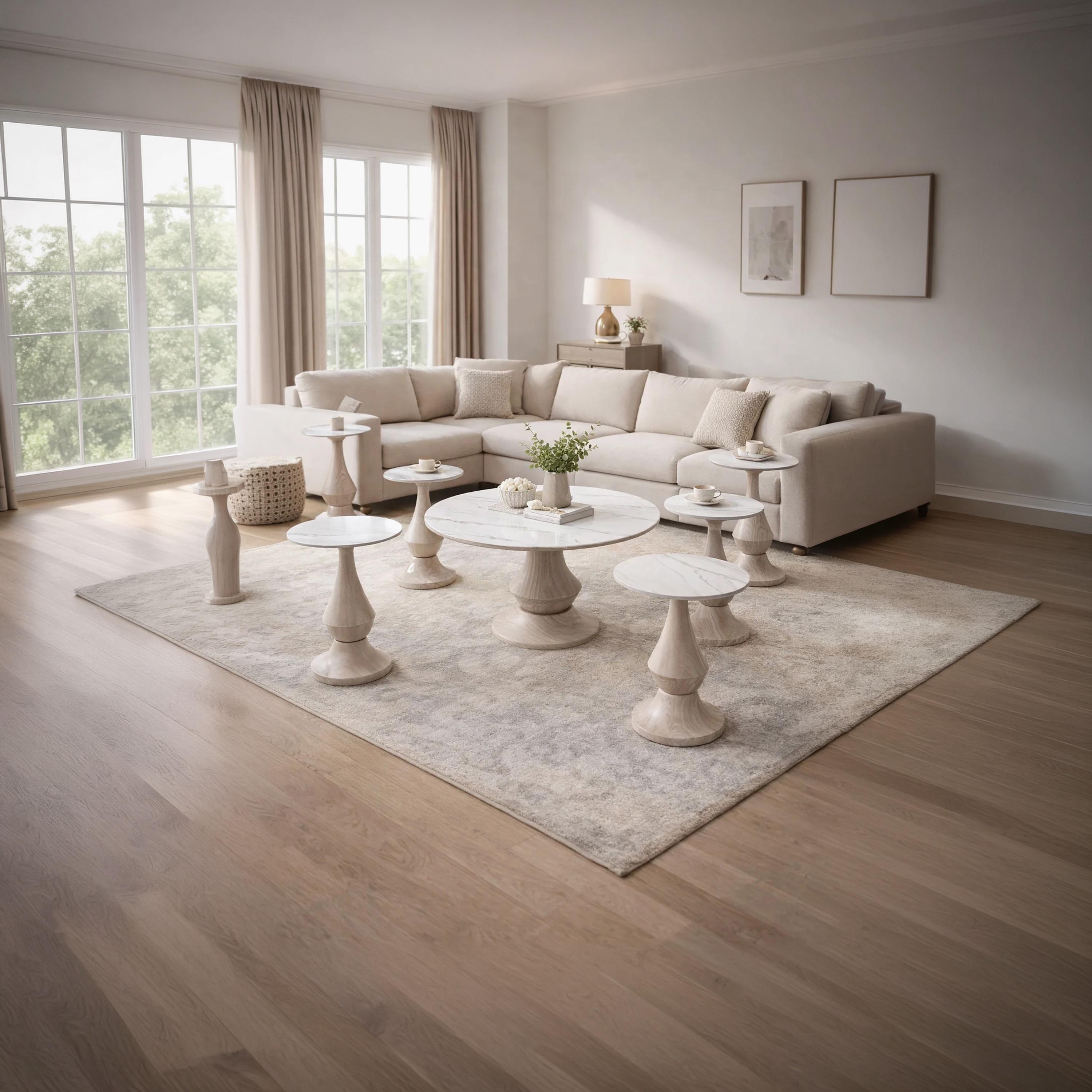 طاولة وسط وجانبية سيراميك من ماريا هومز - طقم 7 قطع-furniture-livingroom-coffeetables-image-1