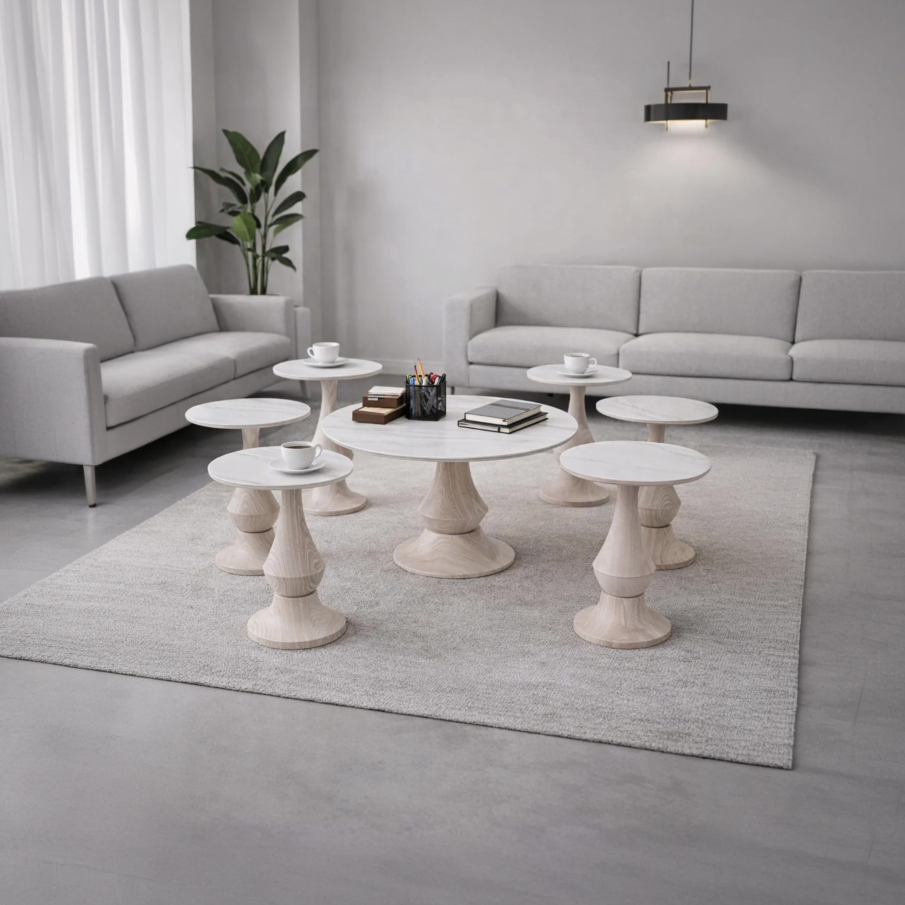 طاولة وسط وجانبية سيراميك من ماريا هومز - طقم 7 قطع-furniture-livingroom-coffeetables-image-2