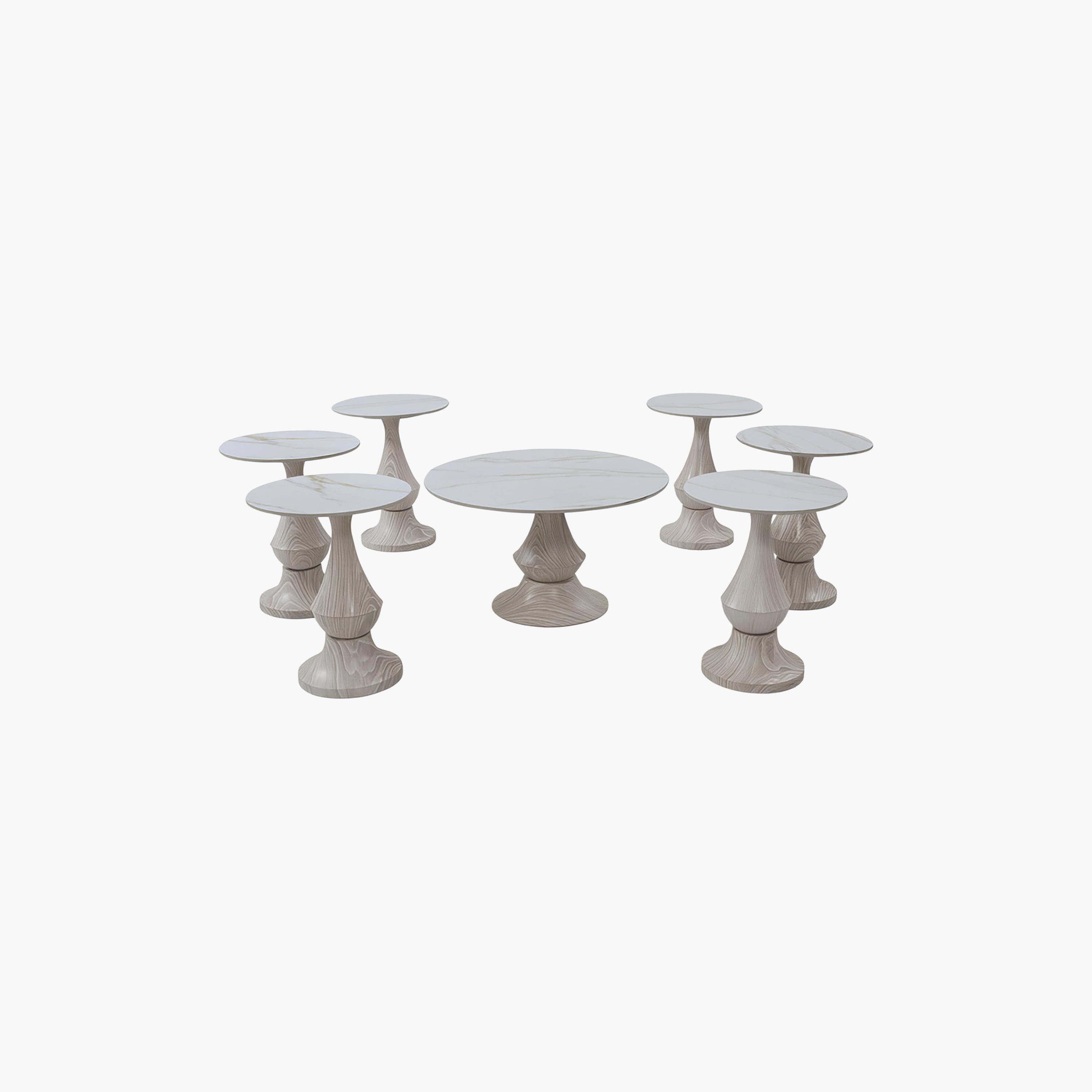 طاولة وسط وجانبية سيراميك من ماريا هومز - طقم 7 قطع-furniture-livingroom-coffeetables-image-4