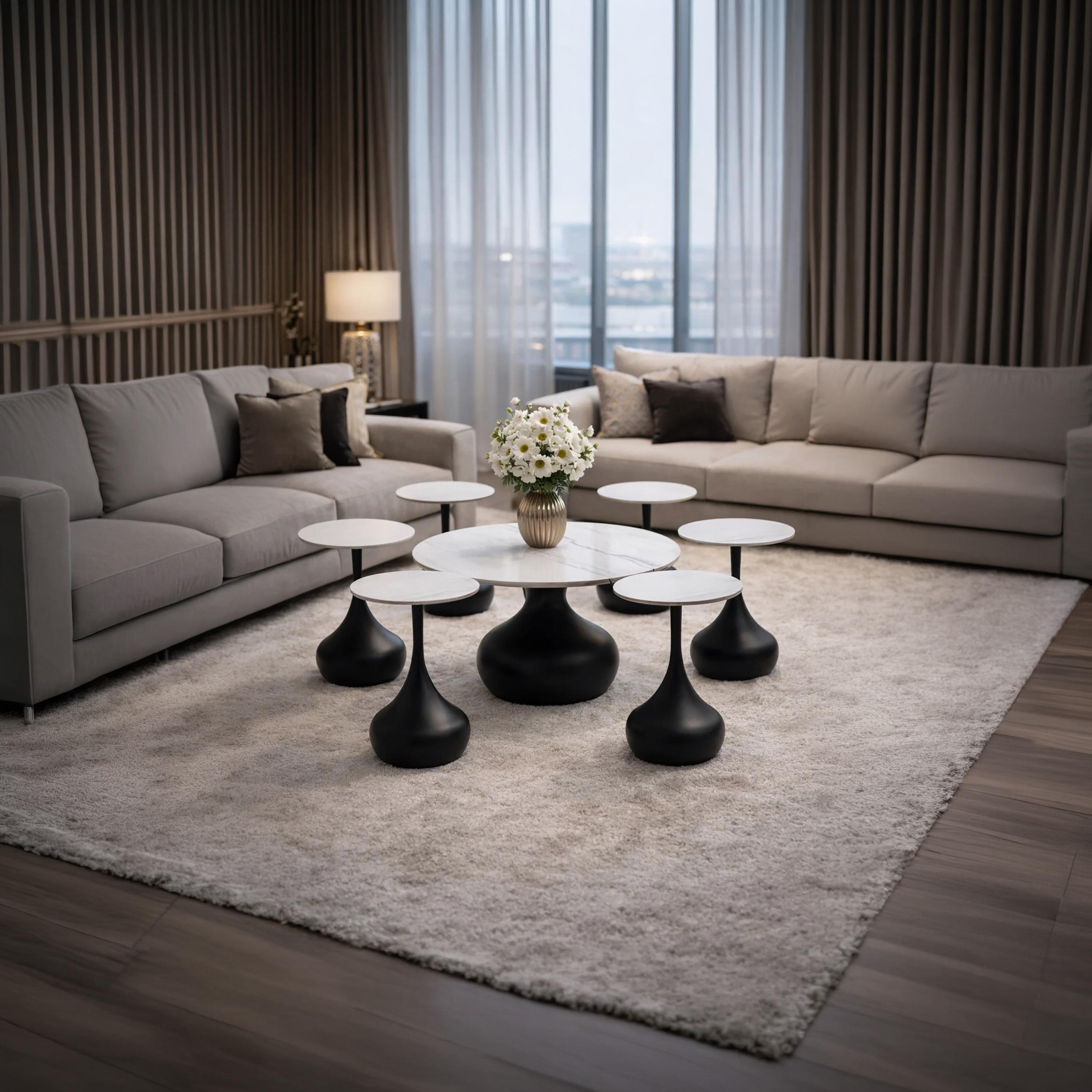 Maria Homes Ceramic Centre & Side Table - Set of 7-furniture-livingroom-coffeetables-image-1
