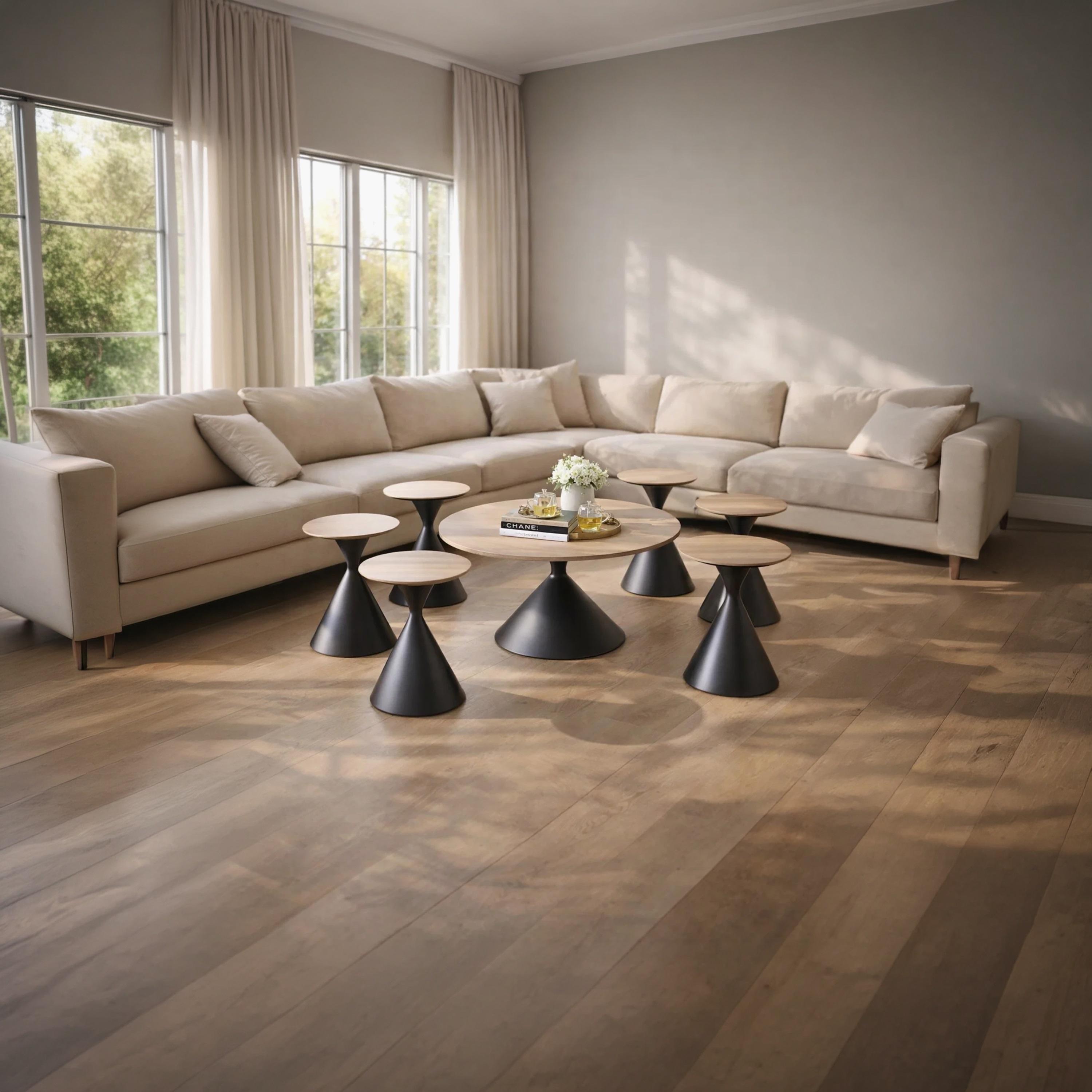 طاولة وسط وجانبية خشبية من ماريا هومز - طقم من 7 قطع-furniture-livingroom-coffeetables-image-2