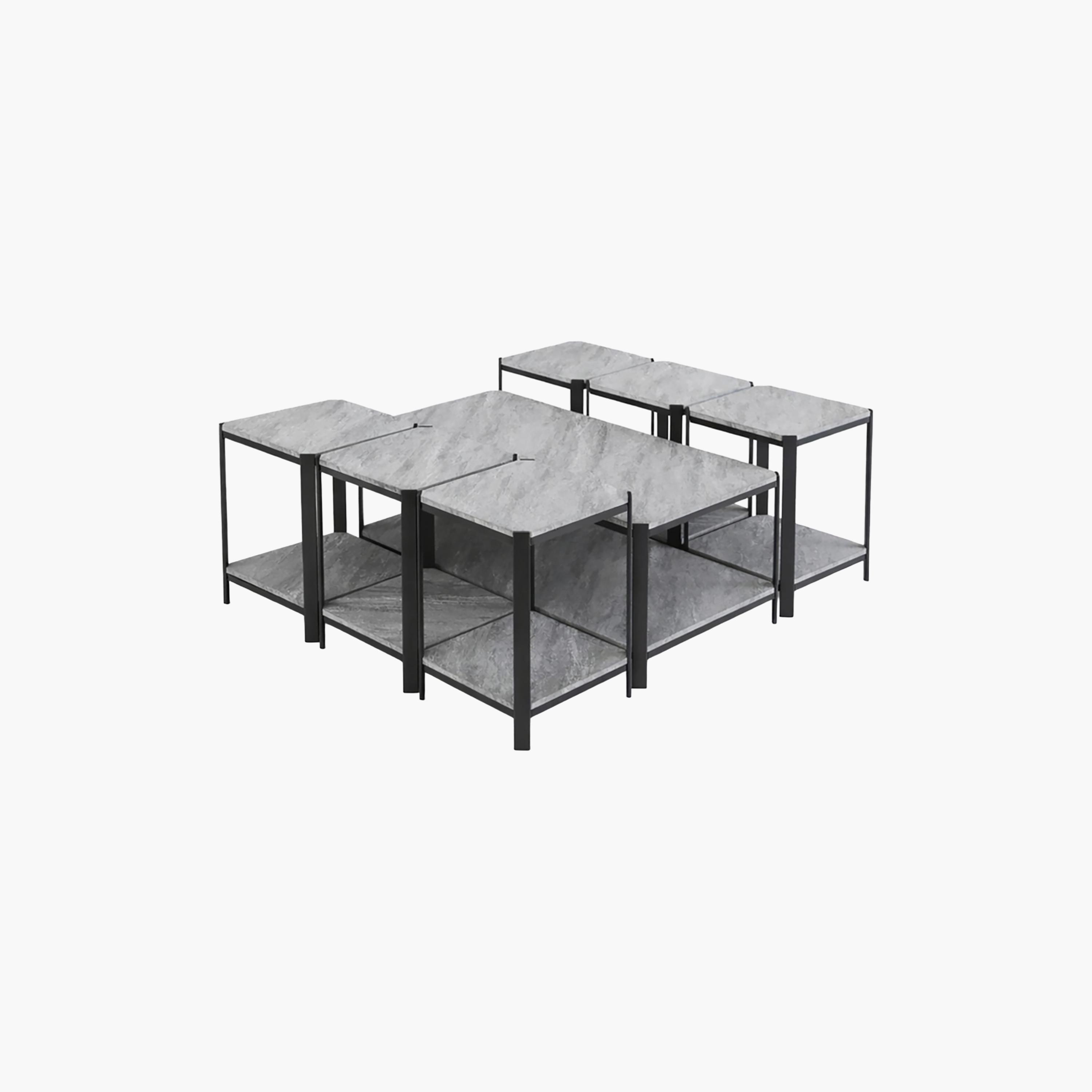 طاولة وسط وجانبية خشبية من ماريا هومز - طقم من 7 قطع-furniture-livingroom-coffeetables-image-3