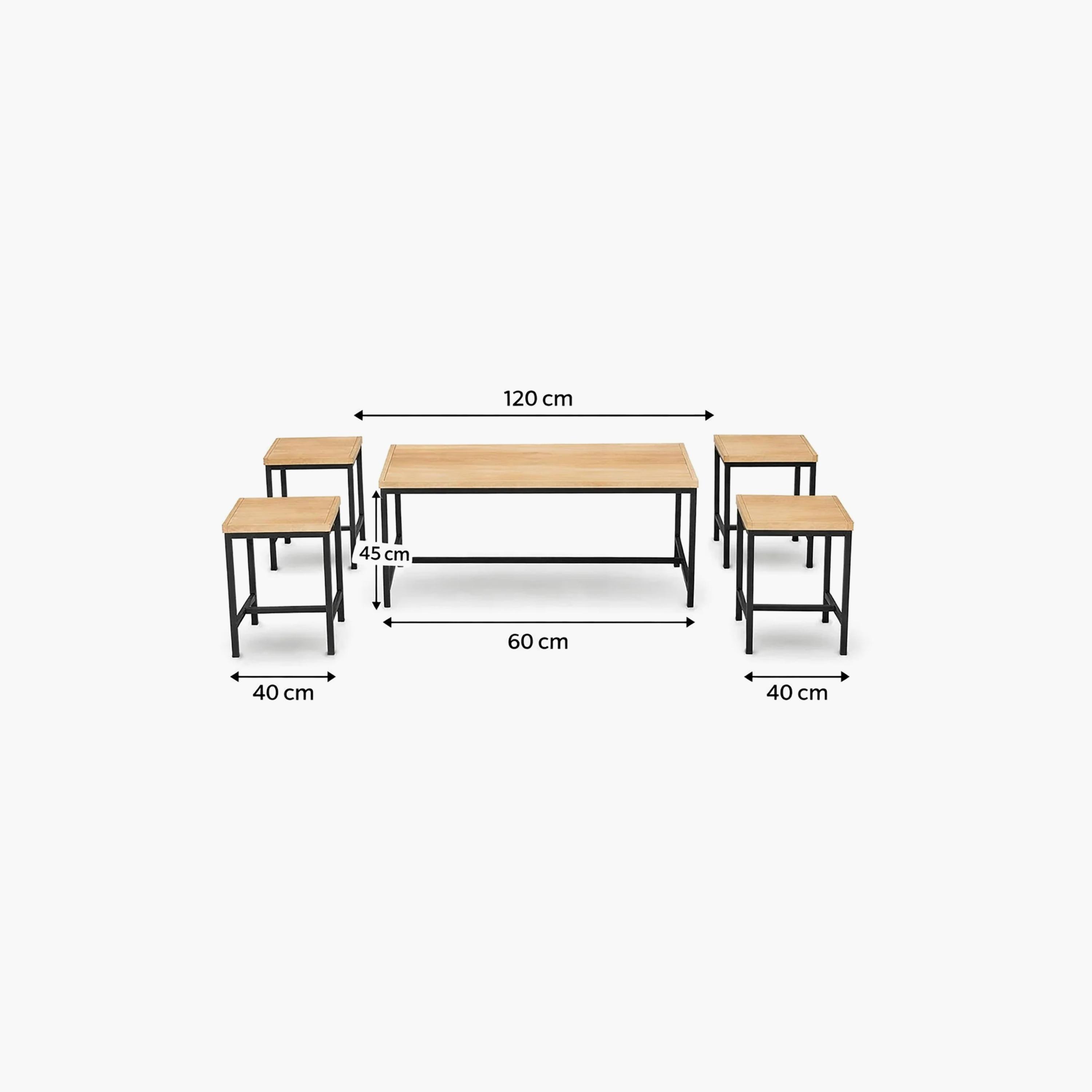 Maria Homes Wooden Centre & Side Table - Set of 5-furniture-livingroom-coffeetables-image-6