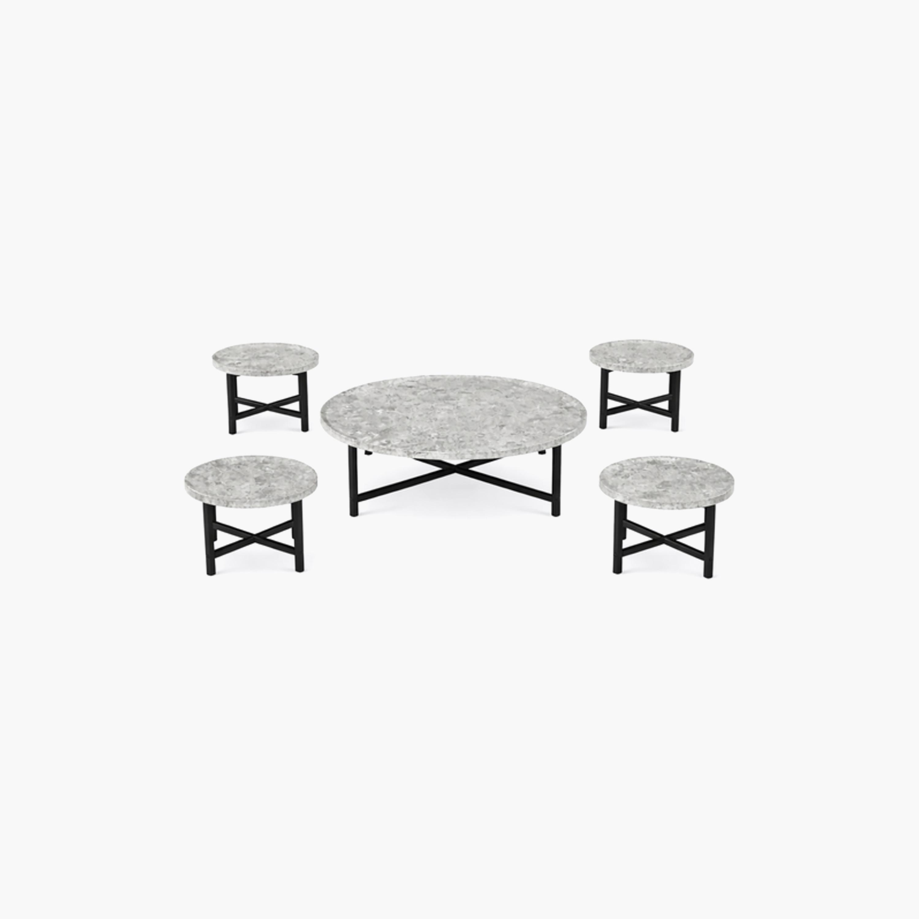 Maria Homes Marble Centre & Side Table - Set of 5-furniture-livingroom-coffeetables-image-3