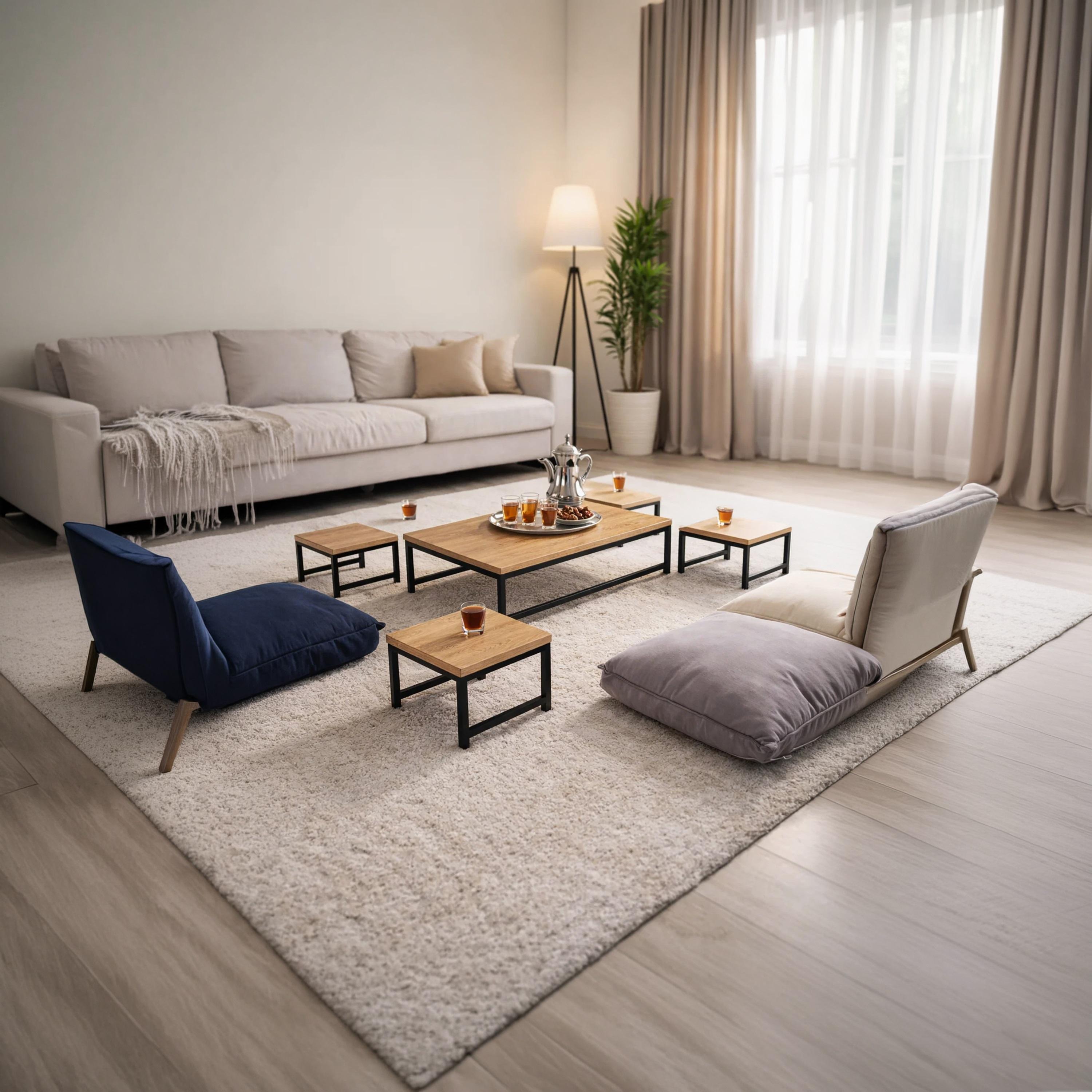Maria Homes Wooden Centre & Side Table - Set of 5-furniture-livingroom-coffeetables-image-2