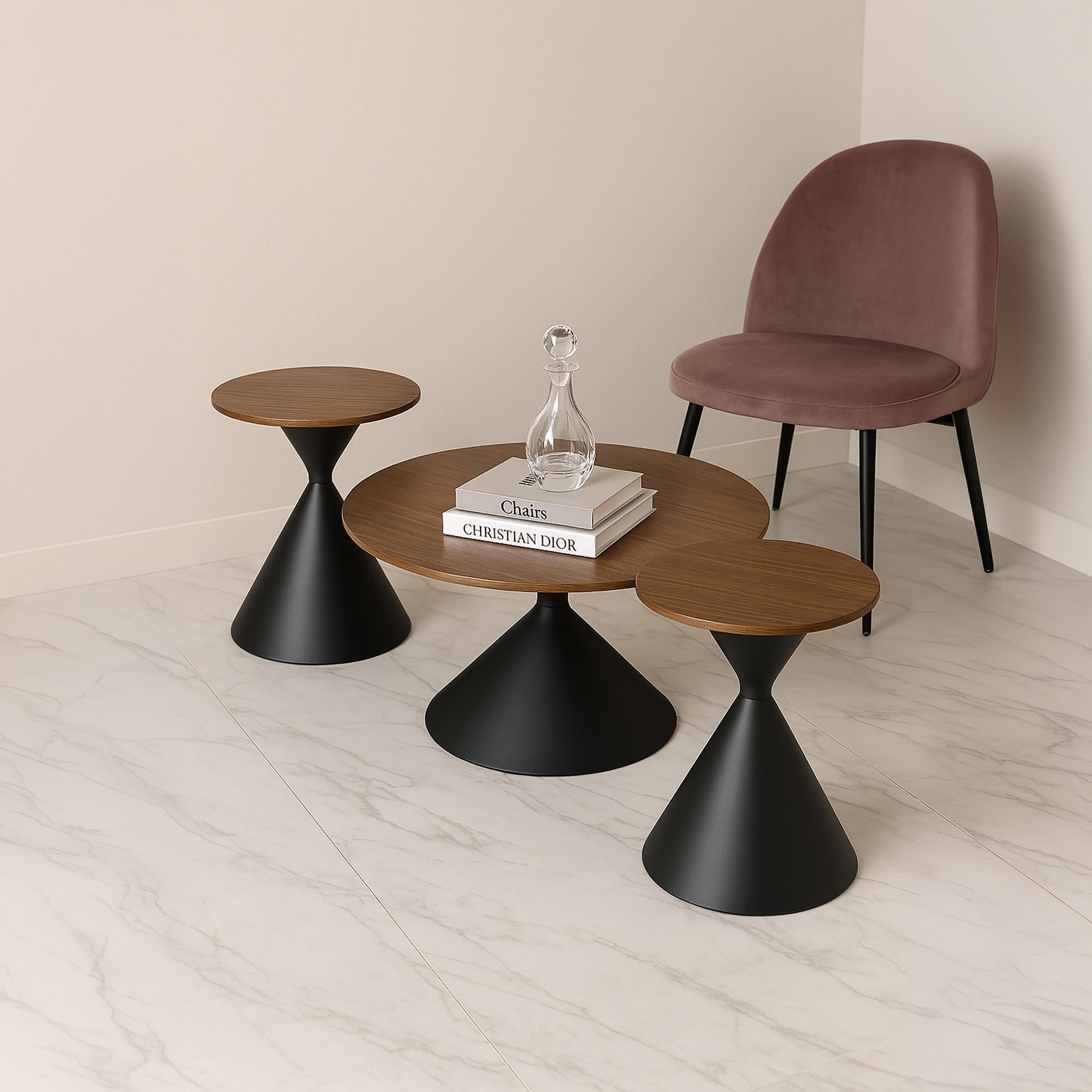 Maria Homes Wooden Centre & Side Table - Set of 3-furniture-livingroom-coffeetables-image-6