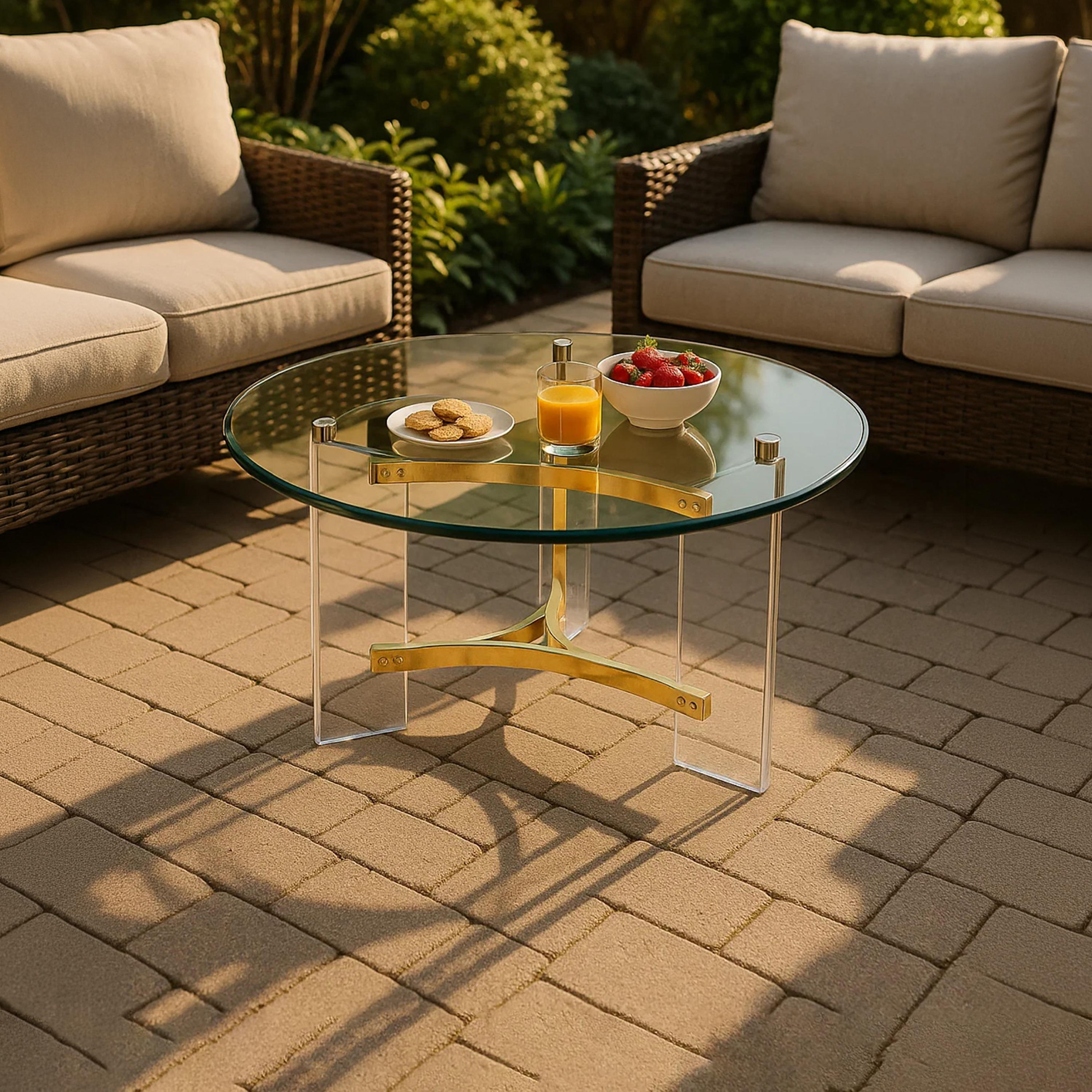 Maria Homes Glass Centre Table 90×90×45 cm-furniture-livingroom-coffeetables-image-1