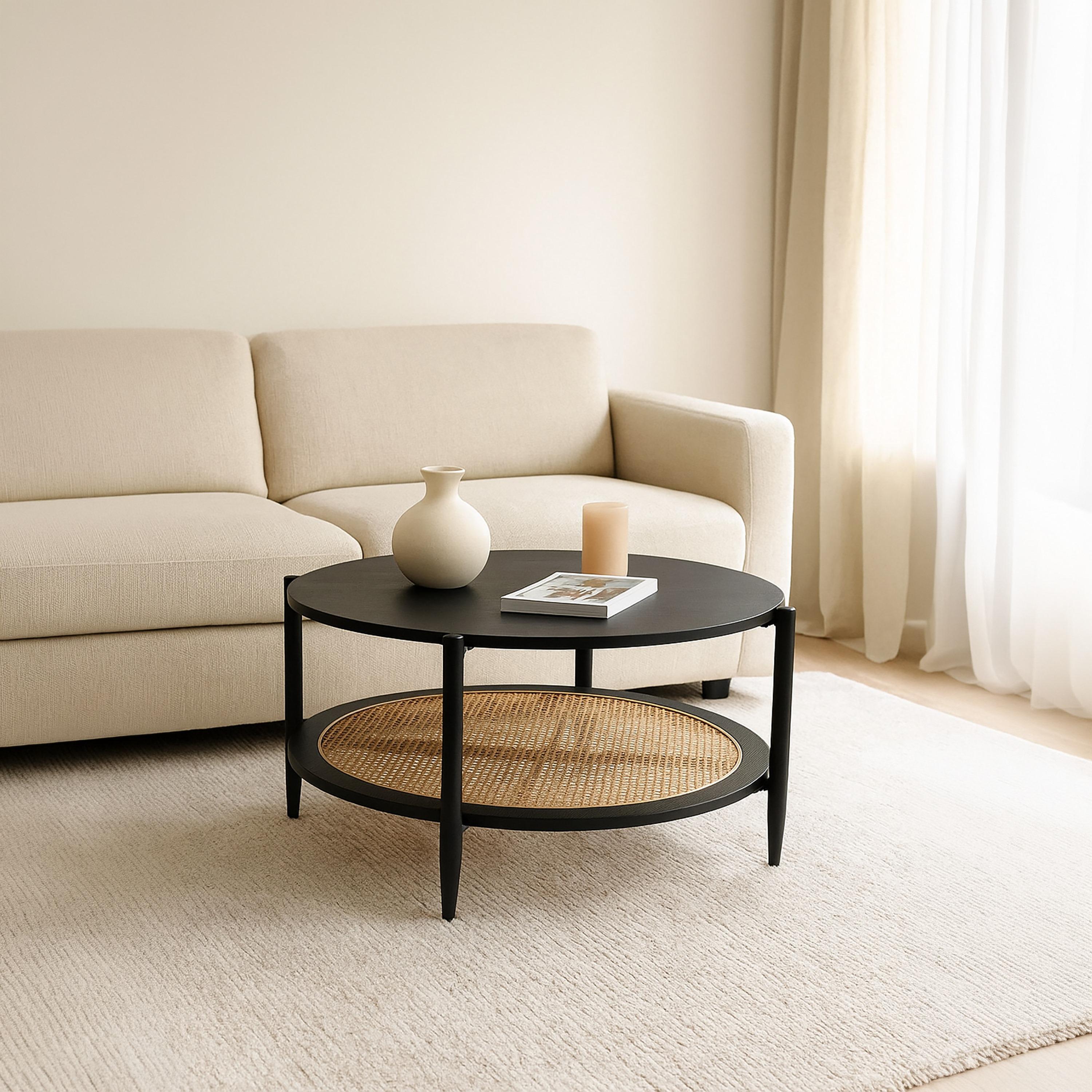 طاولة وسط راتان من ماريا هومز-furniture-livingroom-coffeetables-image-2