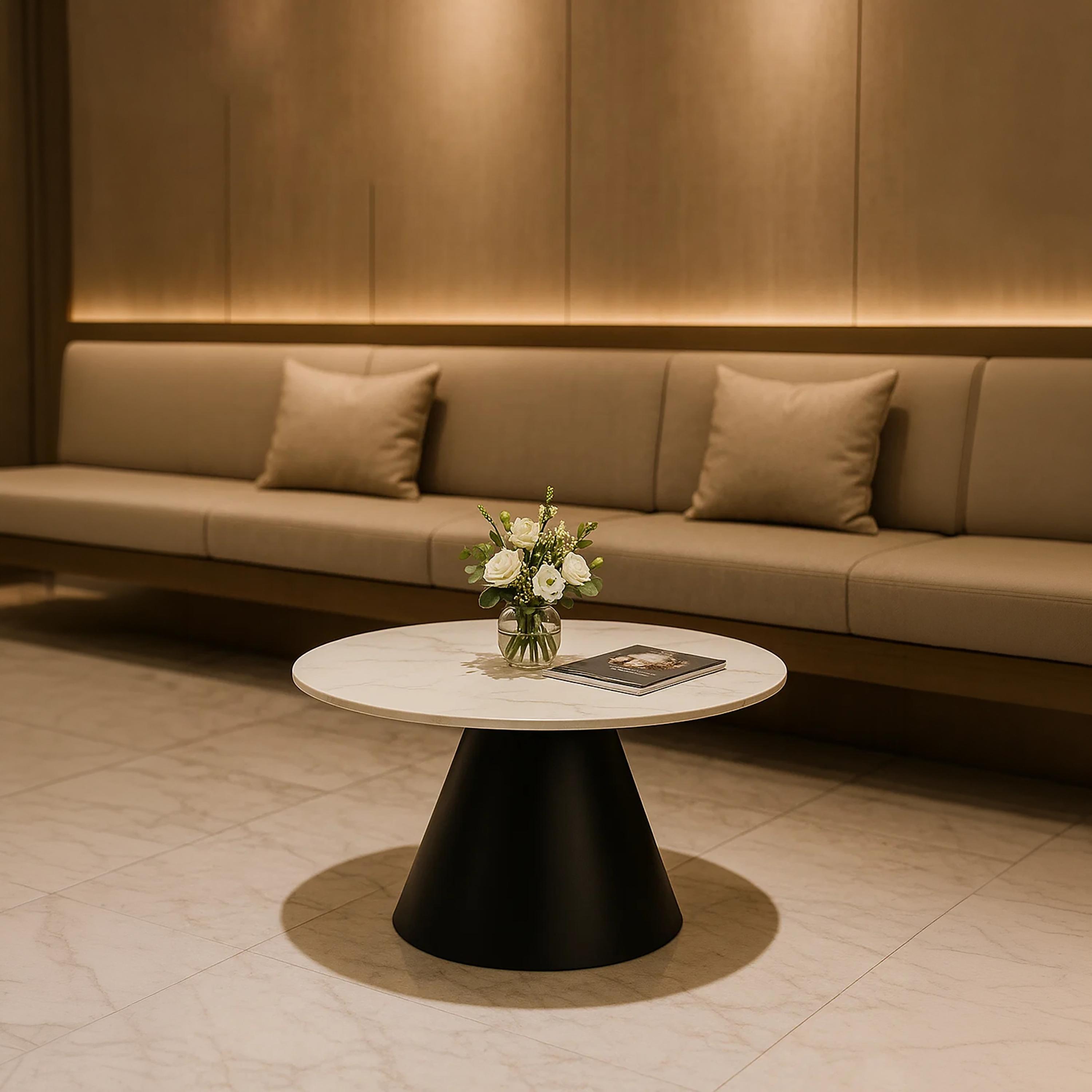 Maria Homes Marble Pedestal Centre Table-furniture-livingroom-sideandendtables-image-2