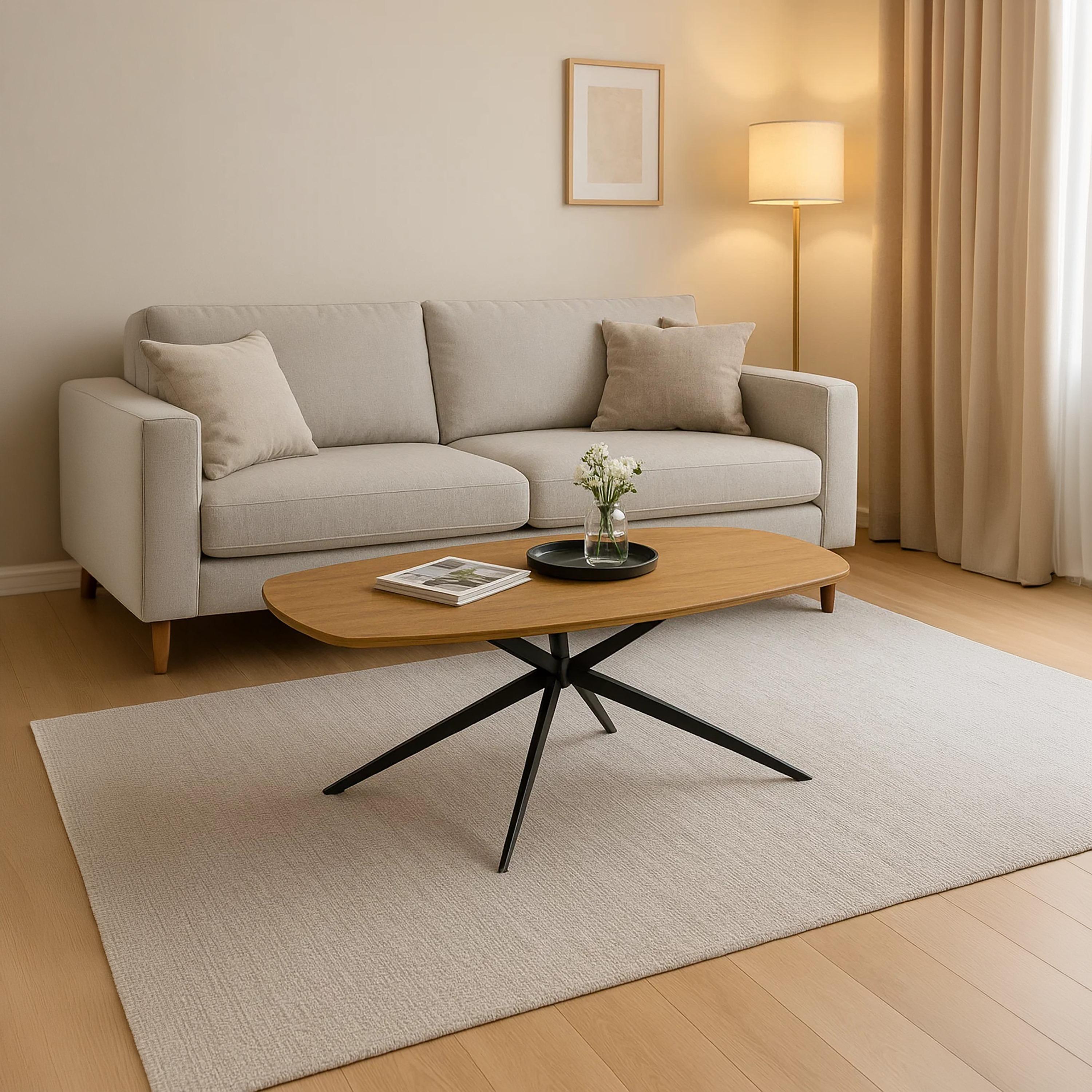 طاولة وسط خشبية من ماريا هومز بمقاس 130×70×45 سم-furniture-livingroom-coffeetables-image-2