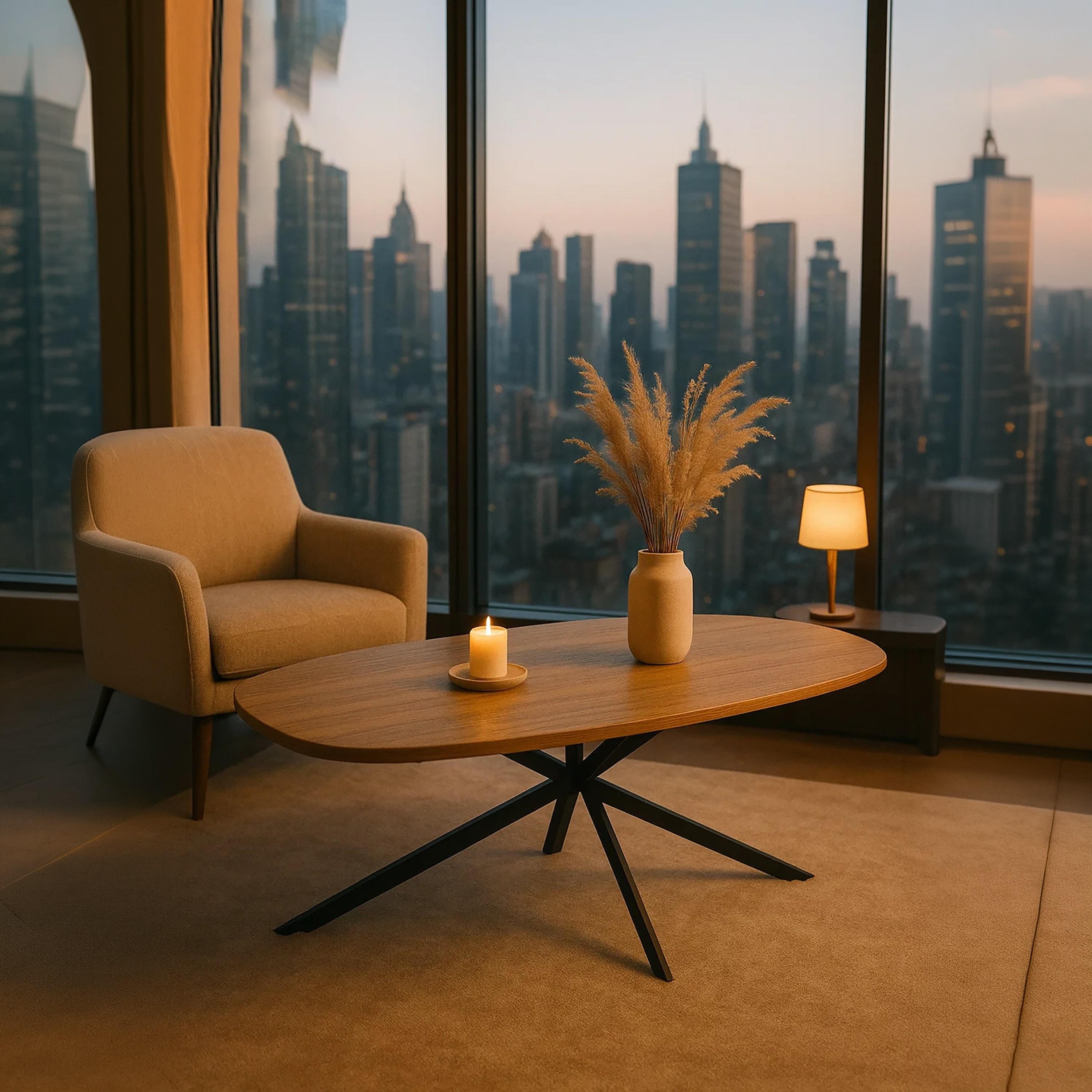 طاولة وسط خشبية من ماريا هومز بمقاس 130×70×45 سم-furniture-livingroom-coffeetables-image-4