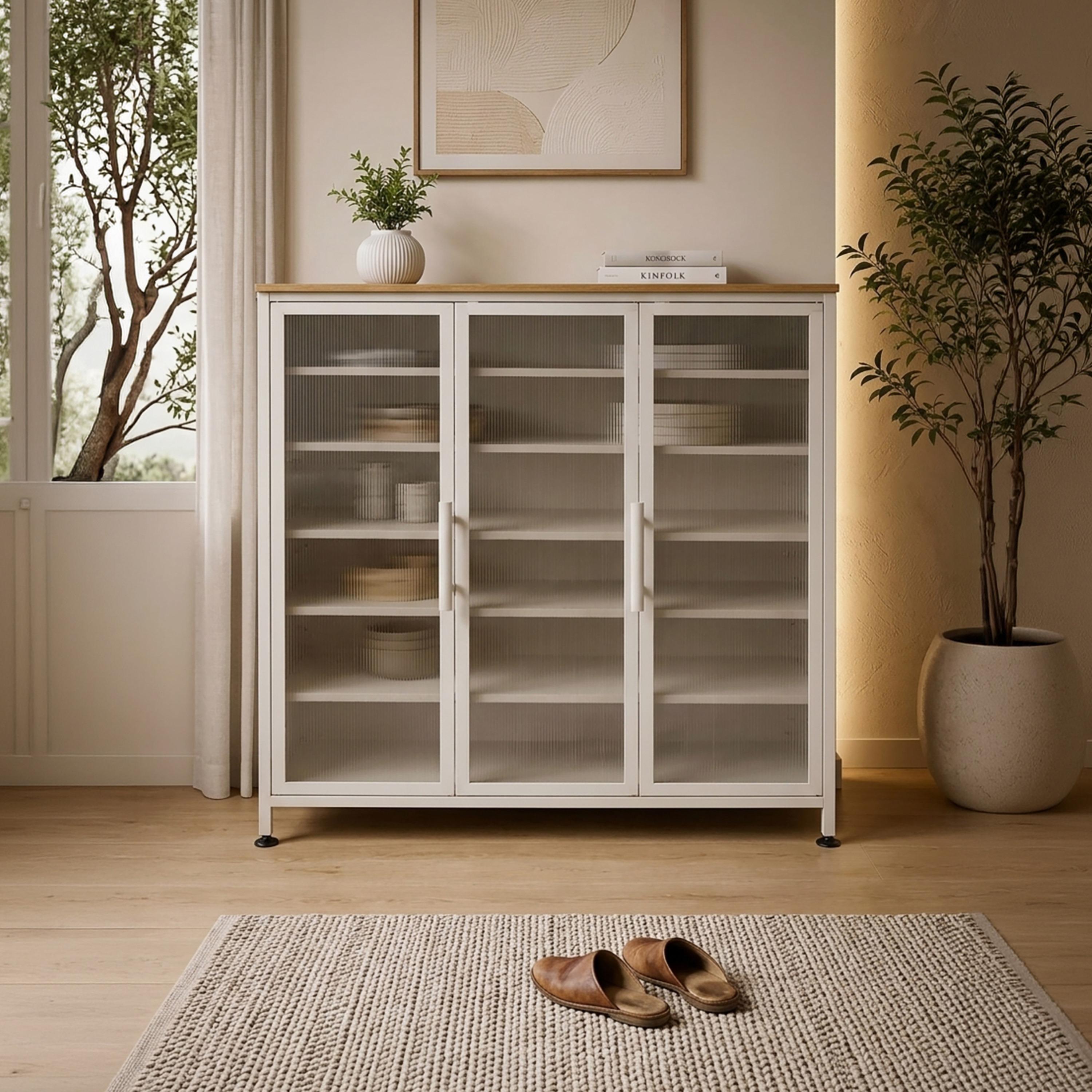 خزانة عرض زجاجية من ماريا هومز-furniture-livingroom-storageanddisplaycabinets-image-1