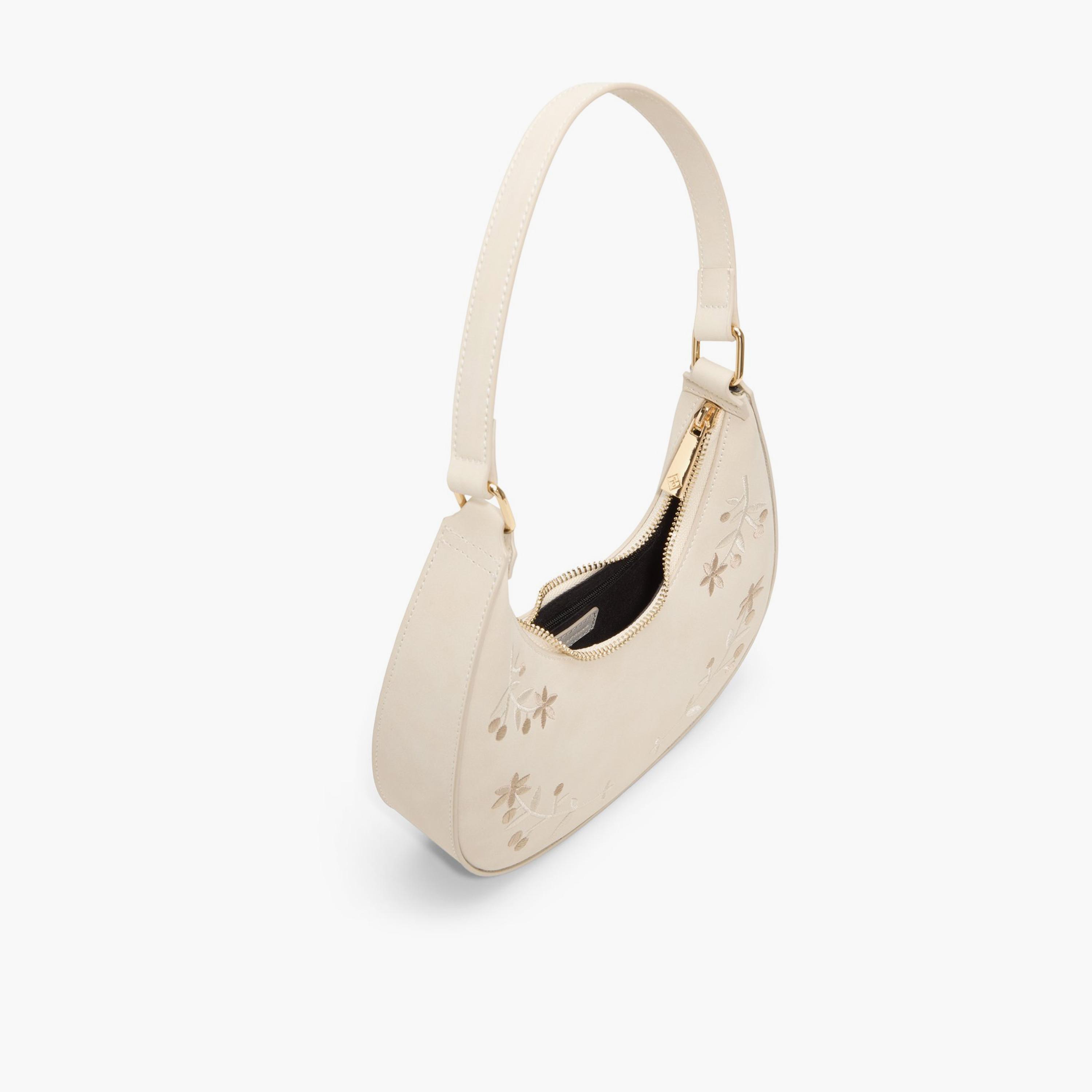 Call it Spring Celesty Self-Design Top Handle Shoulder Bag with Zipper Closure | 23 X 21 X 5 CM-women-bagsandwallets-handbags-image-3
