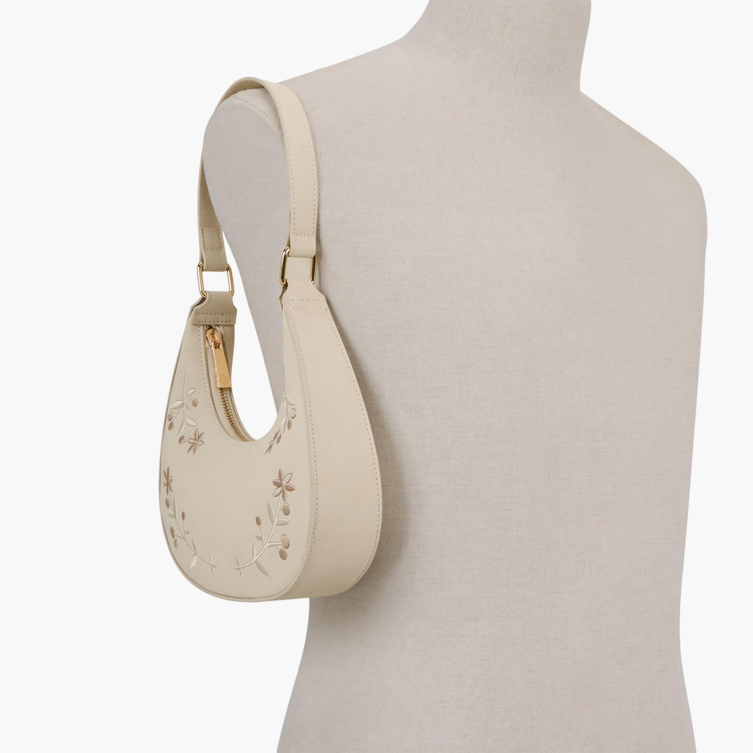 Call it Spring Celesty Self-Design Top Handle Shoulder Bag with Zipper Closure | 23 X 21 X 5 CM-women-bagsandwallets-handbags-image-4