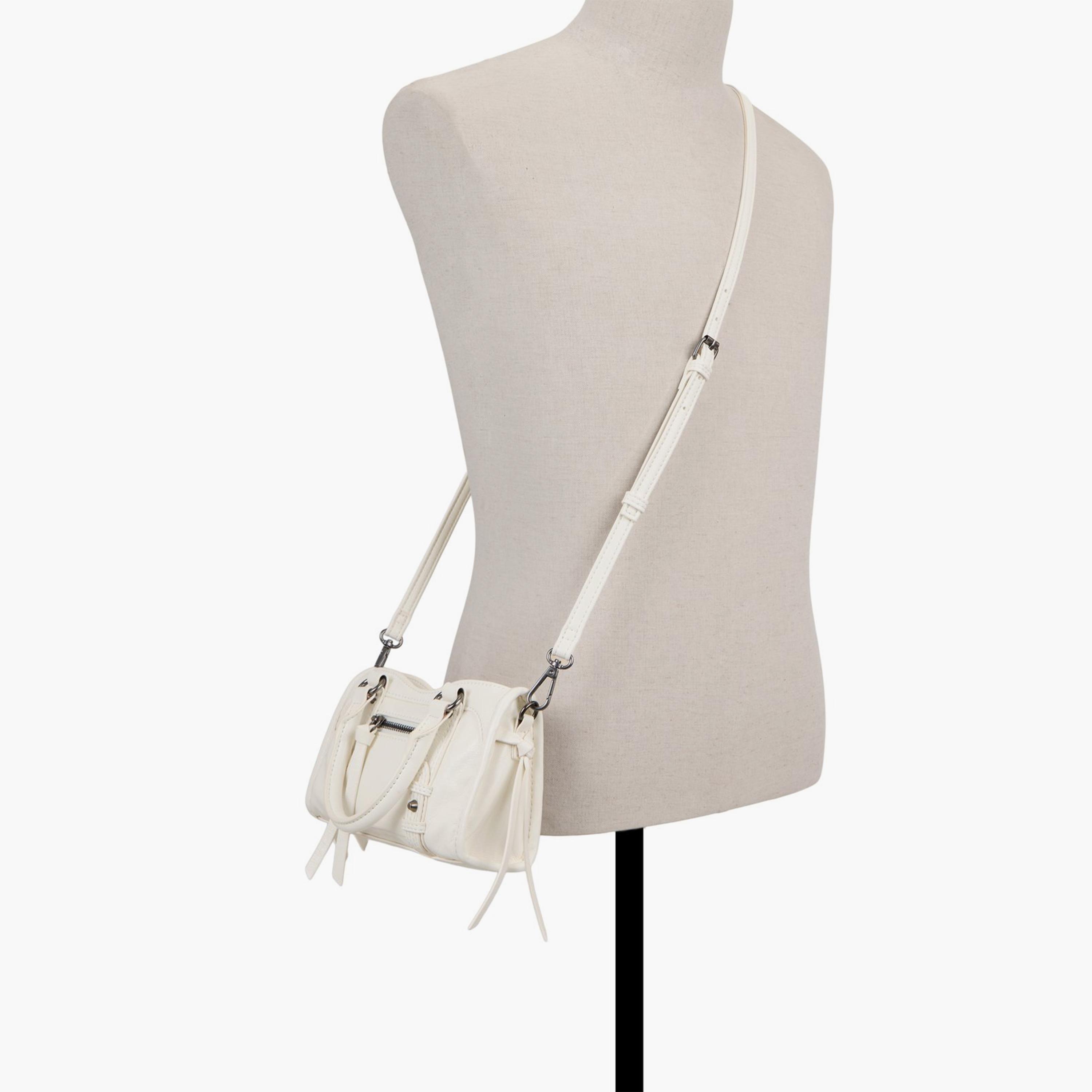 Call it Spring Leiaa Plain Double Handle Sling Bag with Zipper Closure and Detachable Strap | 25 X 21 X 8 CM-women-bagsandwallets-handbags-image-4
