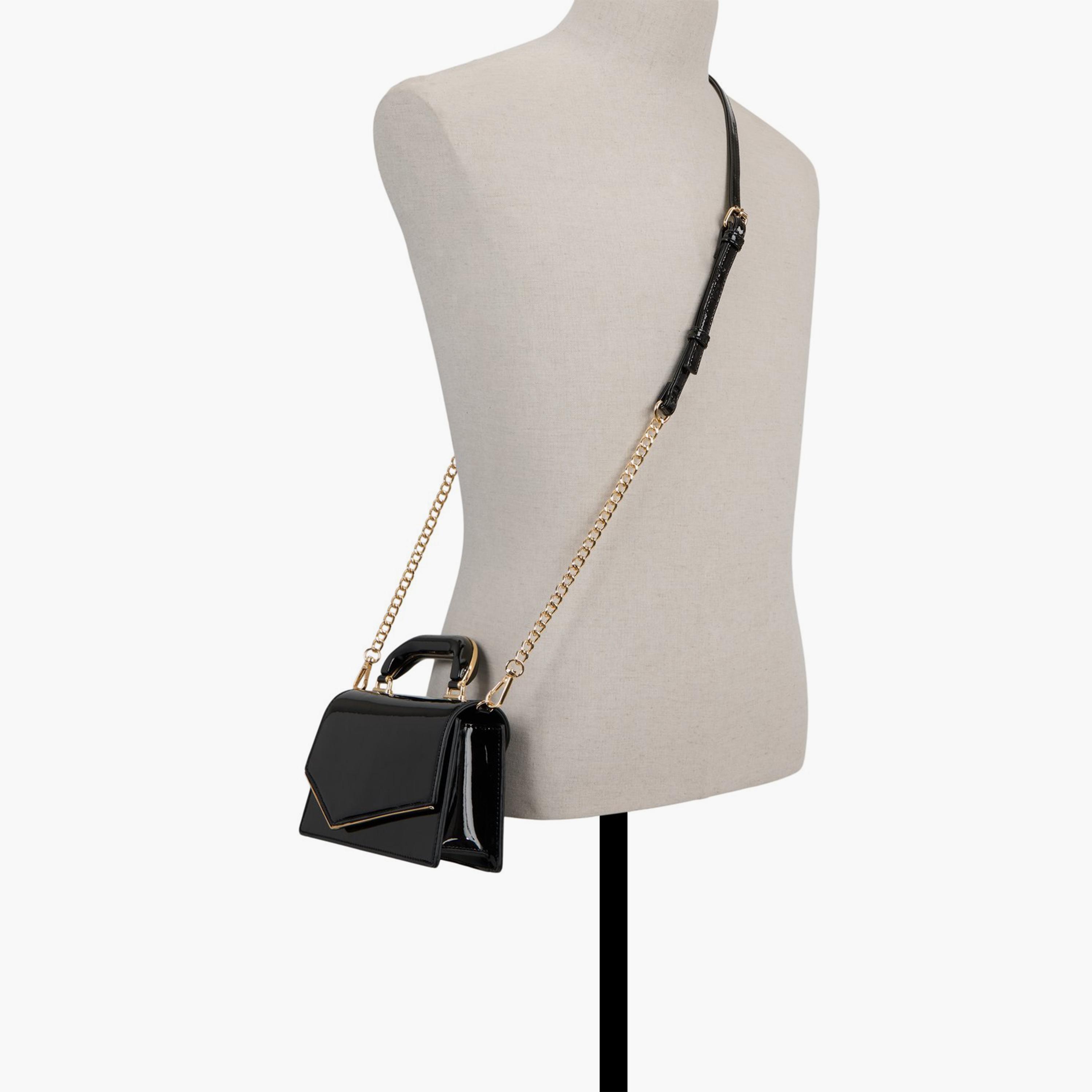 Call it Spring YSA Plain Top Handle Satchel Bag with Flap Closure and Detachable Strap | 21 X 5 X 19 CM-women-bagsandwallets-handbags-image-4