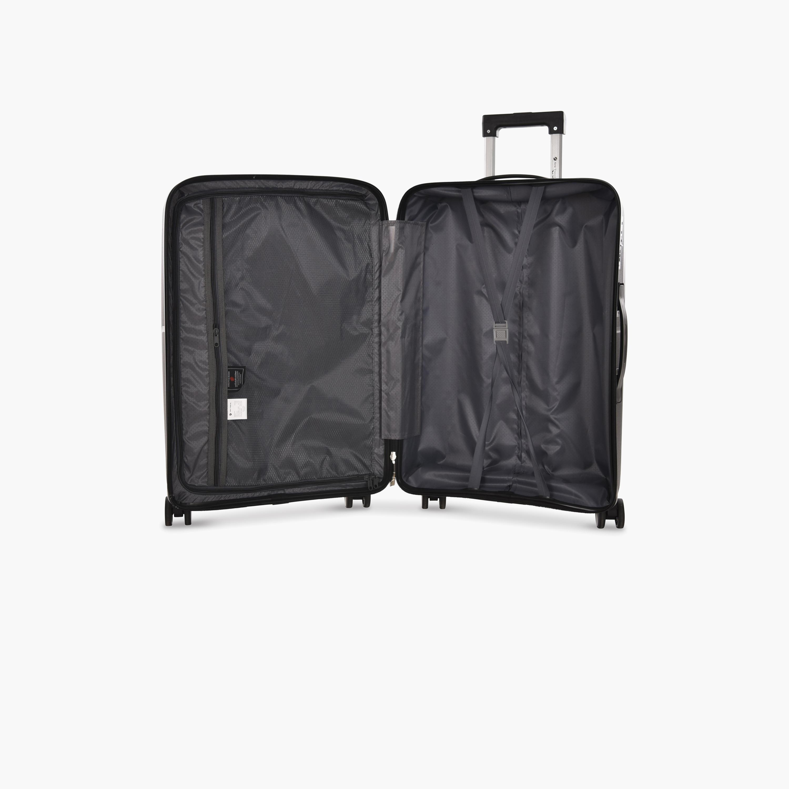 New Travel Set of 3 Polypropylene Hard-Sided 4-Wheeler Spinner Trolley Bags with Combination Lock-travel-luggagesandbags-luggage-image-3