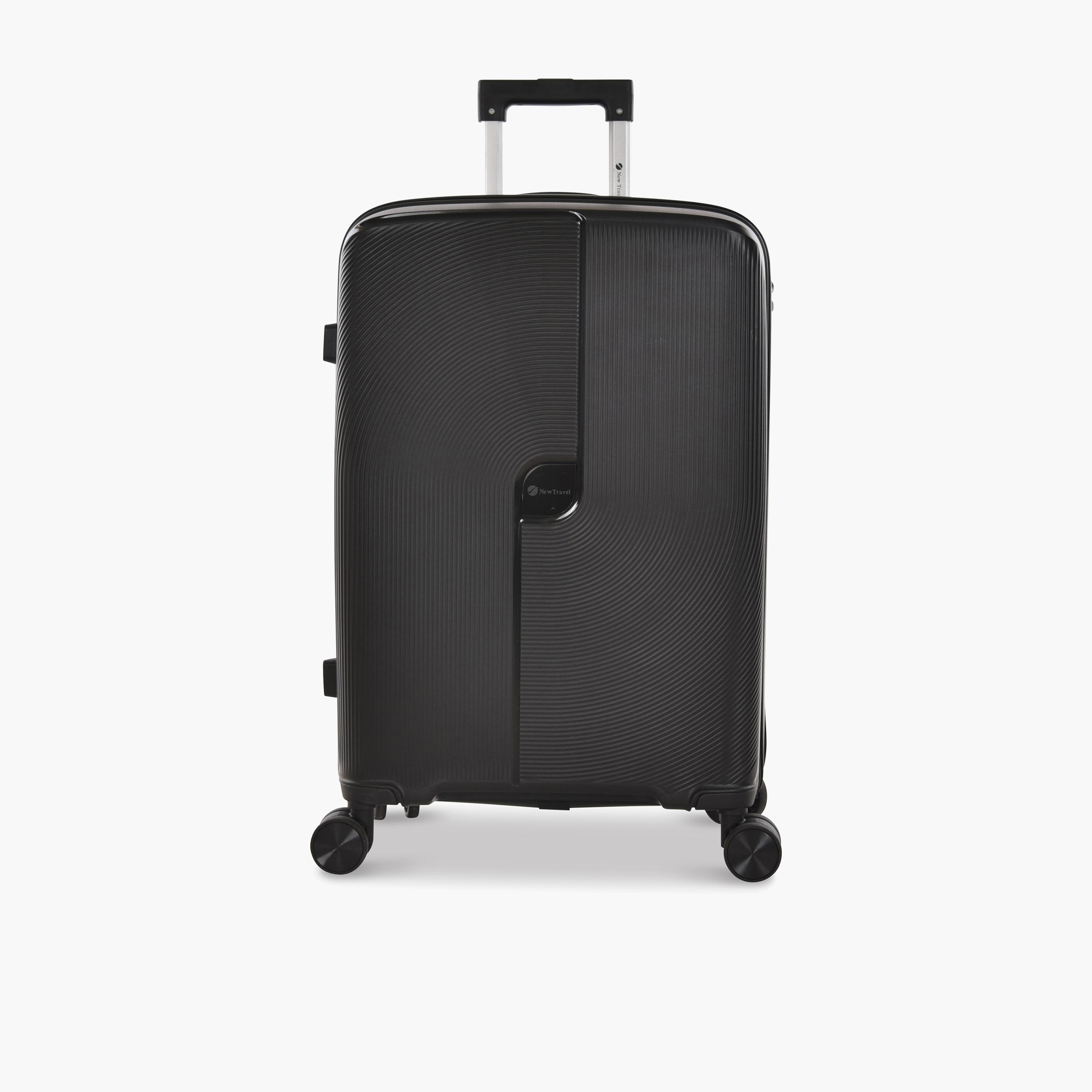 New Travel Set of 3 Polypropylene Hard-Sided 4-Wheeler Spinner Trolley Bags with Combination Lock-travel-luggagesandbags-luggage-image-4
