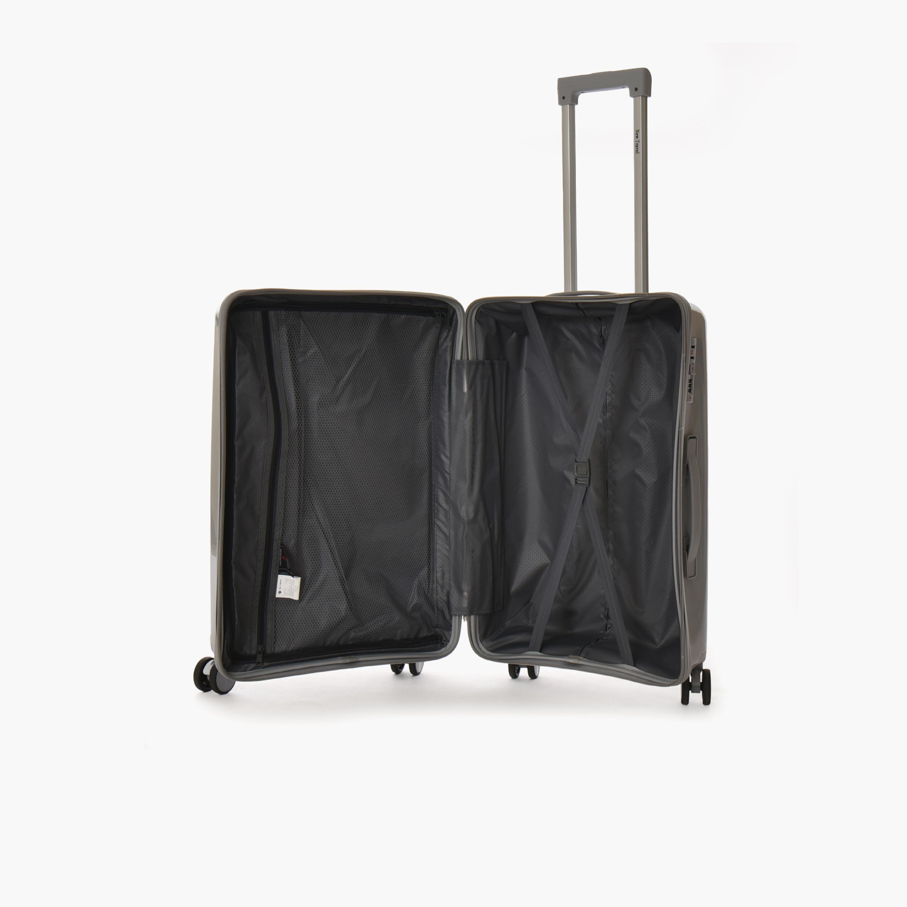 New Travel Set of 3 Polypropylene Hard-Sided 4-Wheeler Spinner Trolley Bags with Combination Lock-travel-luggagesandbags-luggage-image-3
