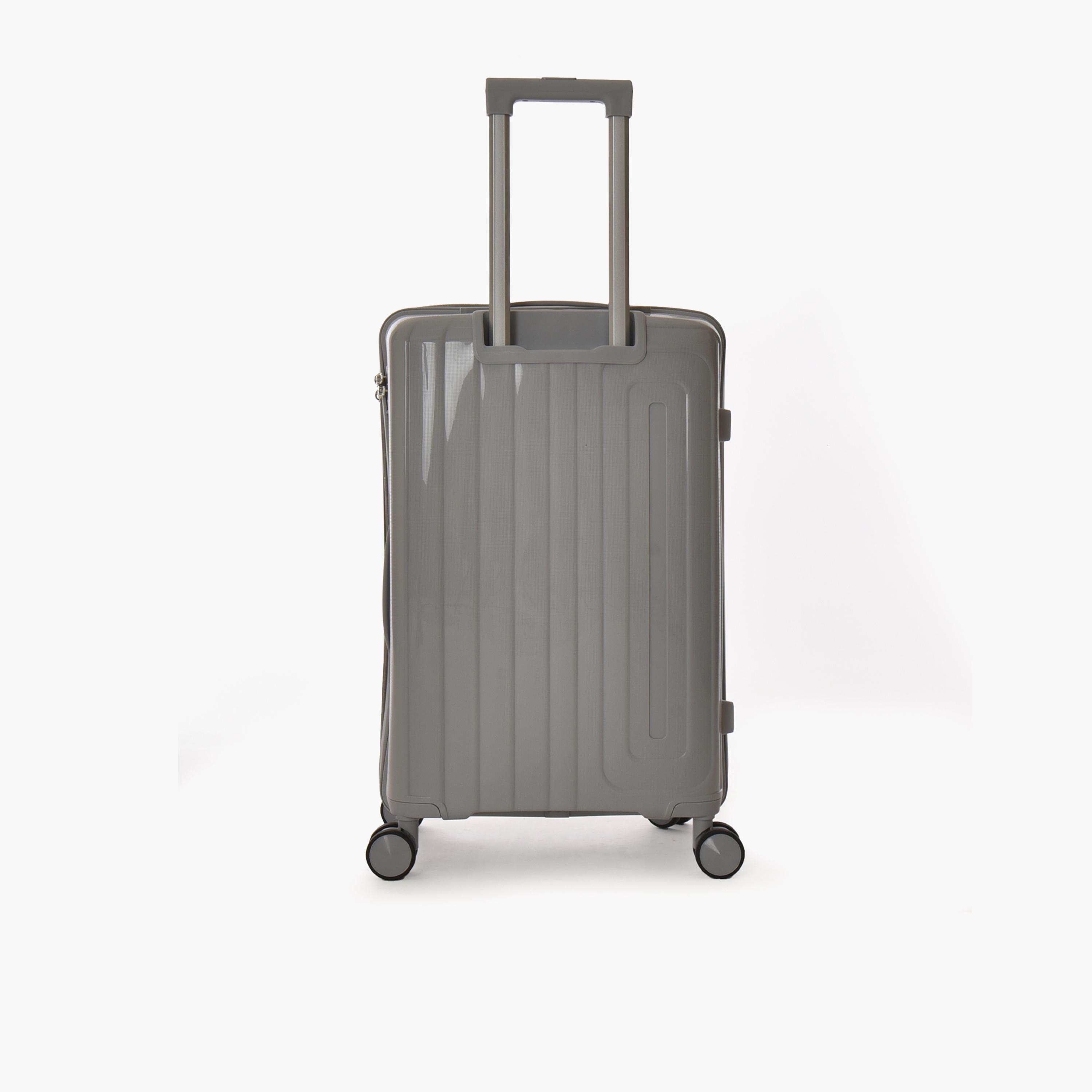 New Travel Set of 3 Polypropylene Hard-Sided 4-Wheeler Spinner Trolley Bags with Combination Lock-travel-luggagesandbags-luggage-image-5