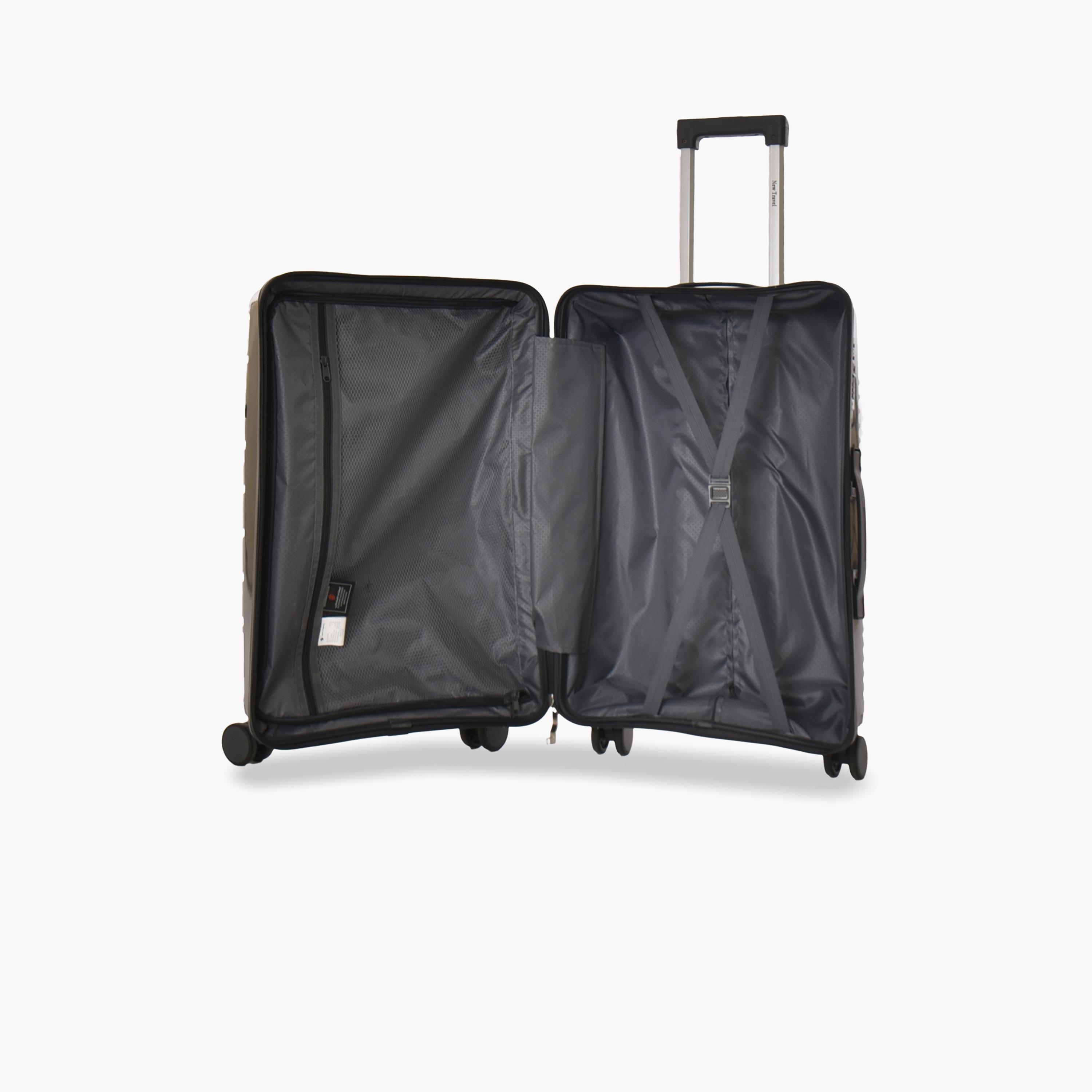 New Travel Set of 3 Polypropylene Hard-Sided 4-Wheeler Spinner Trolley Bags with Combination Lock-travel-luggagesandbags-luggage-image-3